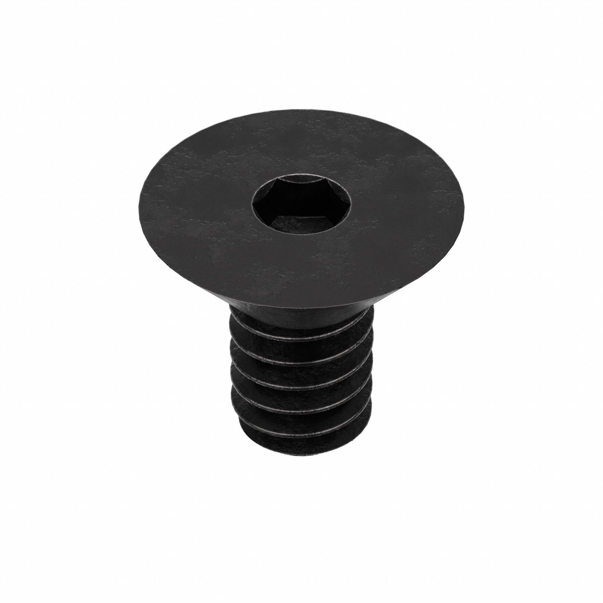 Socket Flat Head Screw: #10-24 Thread Size, 1/4 in Lg, Flat, Black Oxide, Alloy Steel, 100 PK