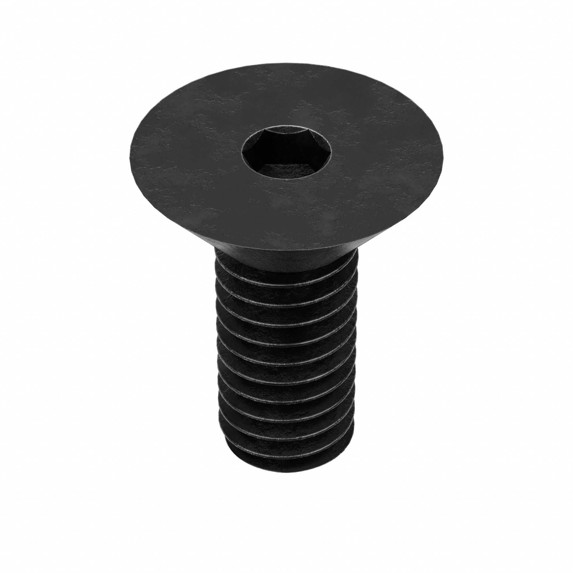 Socket Flat Head Screw: 5/16"-18 Thread Size, 5/8 in Lg, Flat, Black Oxide, Alloy Steel, 100 PK