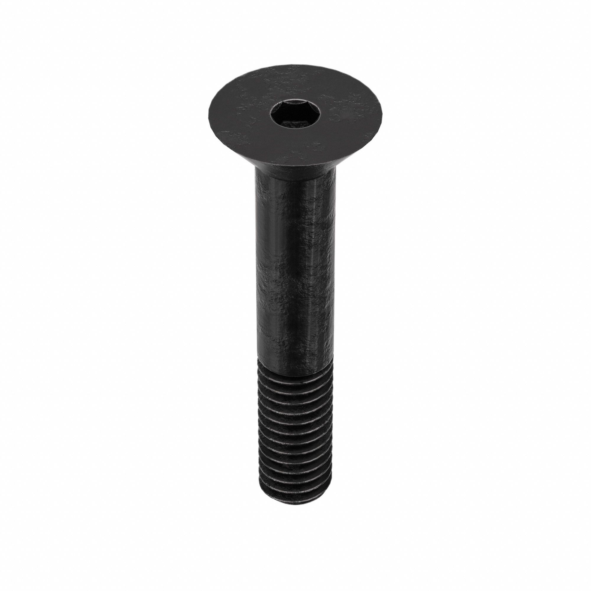 Socket Flat Head Screw: 5/16"-18 Thread Size, 1 3/4 in Lg, Flat, Black Oxide, Alloy Steel, 50 PK