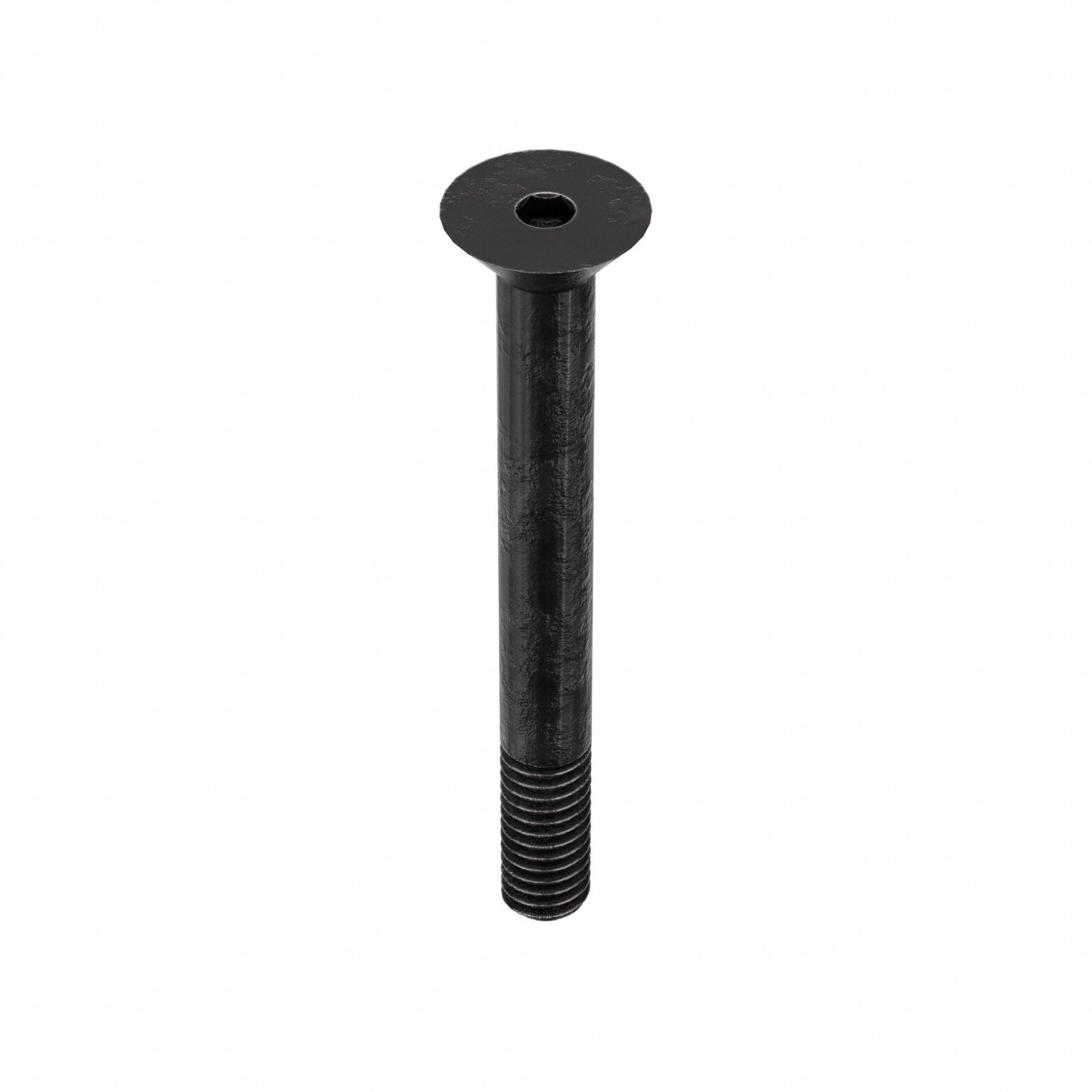 Socket Flat Head Screw: 5/16"-18 Thread Size, 2 3/4 in Lg, Flat, Black Oxide, Alloy Steel, 25 PK