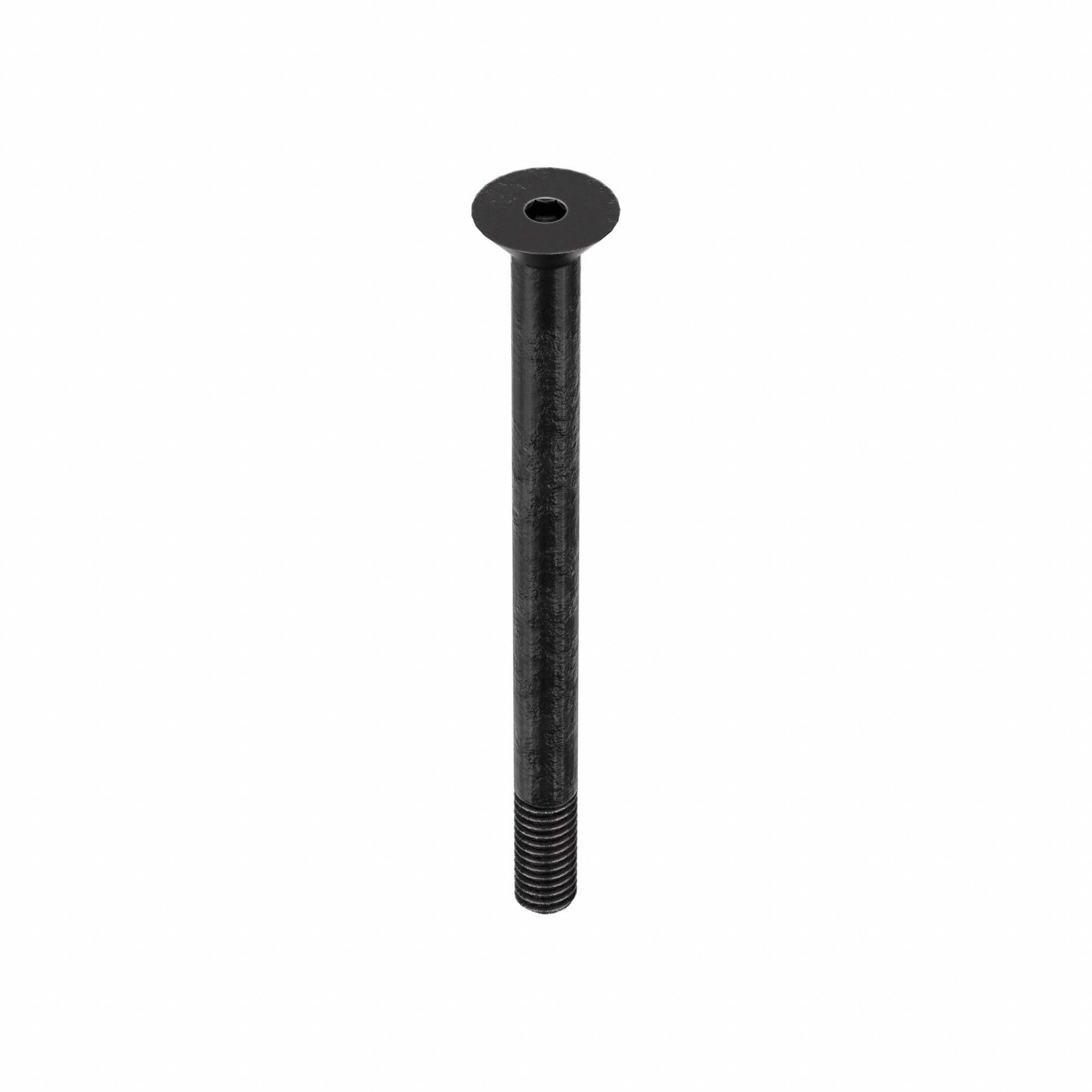 Socket Flat Head Screw: 5/16"-18 Thread Size, 4 in Lg, Flat, Black Oxide, Alloy Steel, 10 PK