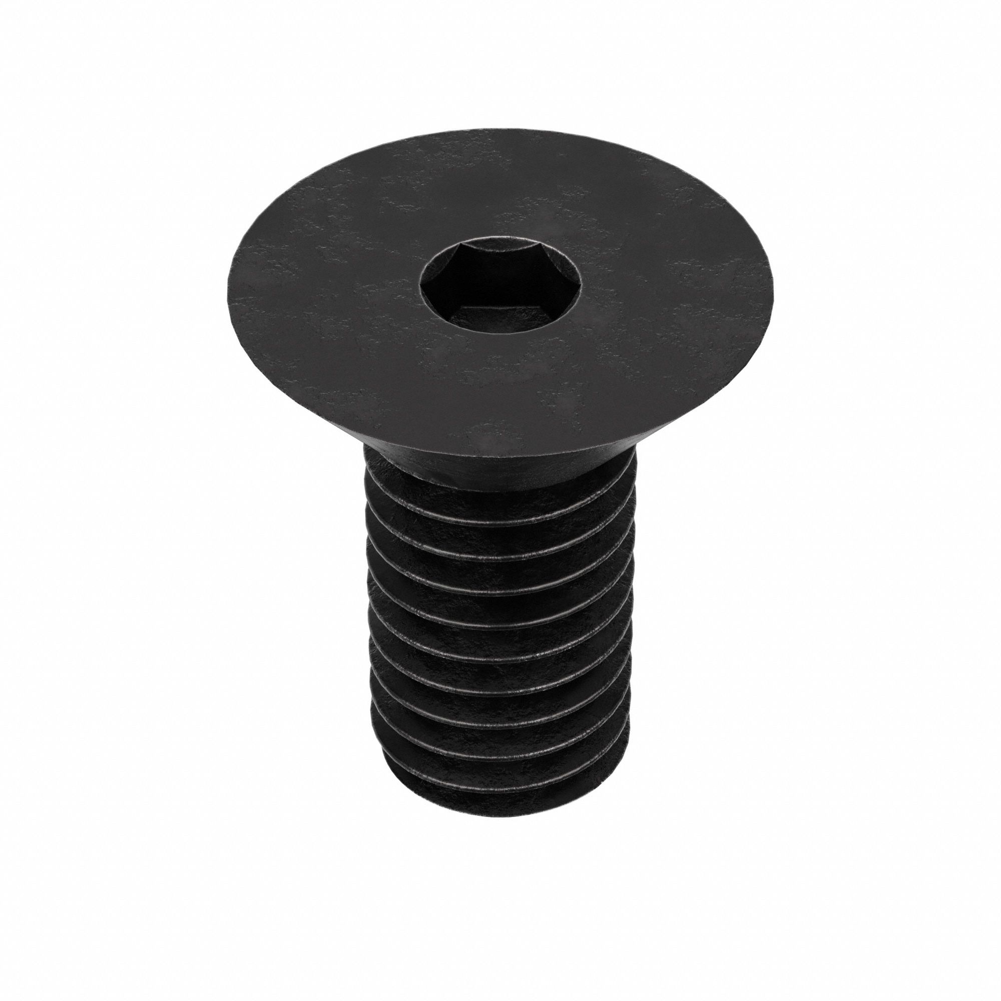 Socket Flat Head Screw: 7/16"-14 Thread Size, 3/4 in Lg, Flat, Black Oxide, Alloy Steel, 25 PK