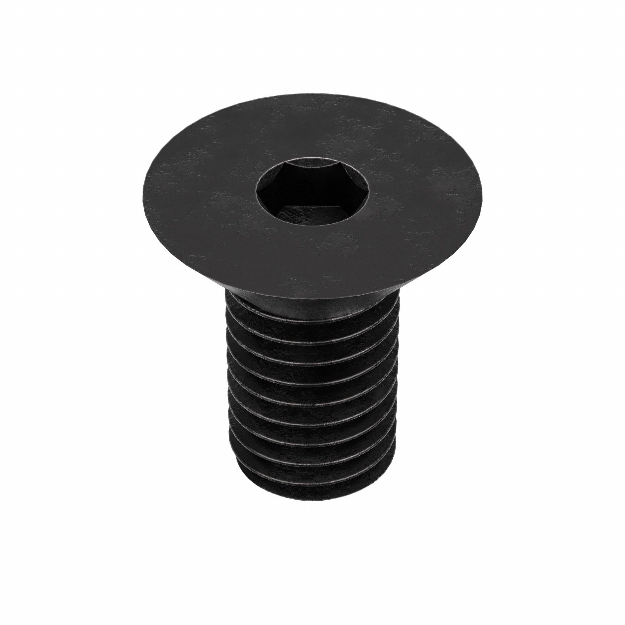 Socket Flat Head Screw: 1/2"-13 Thread Size, 3/4 in Lg, Flat, Black Oxide, Alloy Steel, 10 PK