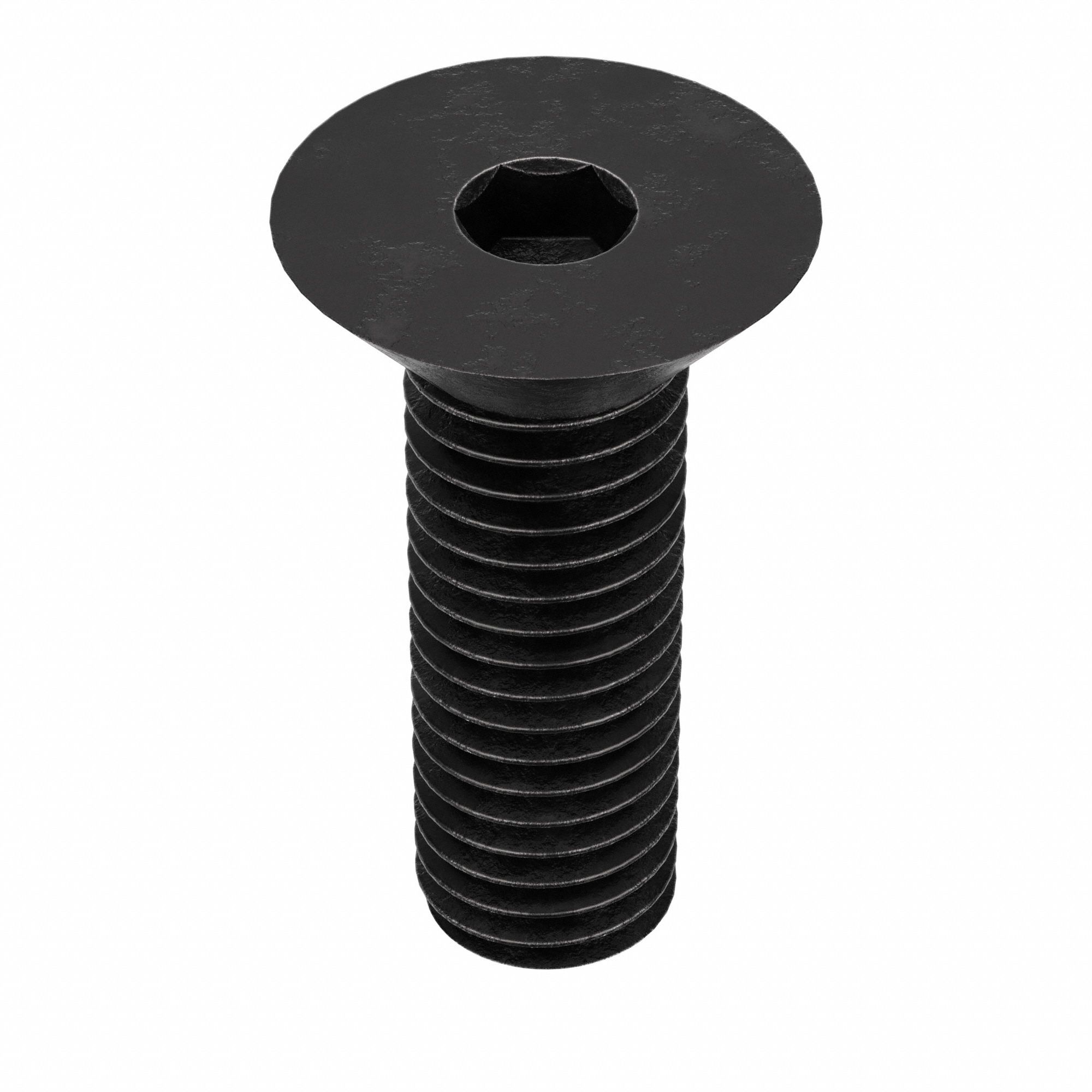 Socket Flat Head Screw: 1/2"-13 Thread Size, 1 3/8 in Lg, Flat, Black Oxide, Alloy Steel, 10 PK
