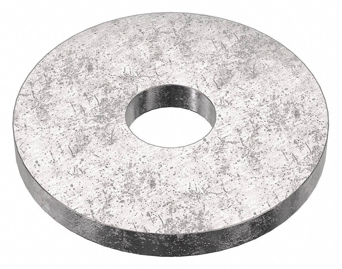 Wide Rim Type B Washer: 18-8, Stainless Steel, #4 Screw Sz, 0.125 in In Dia, 7/16 in Out Dia, 25 PK