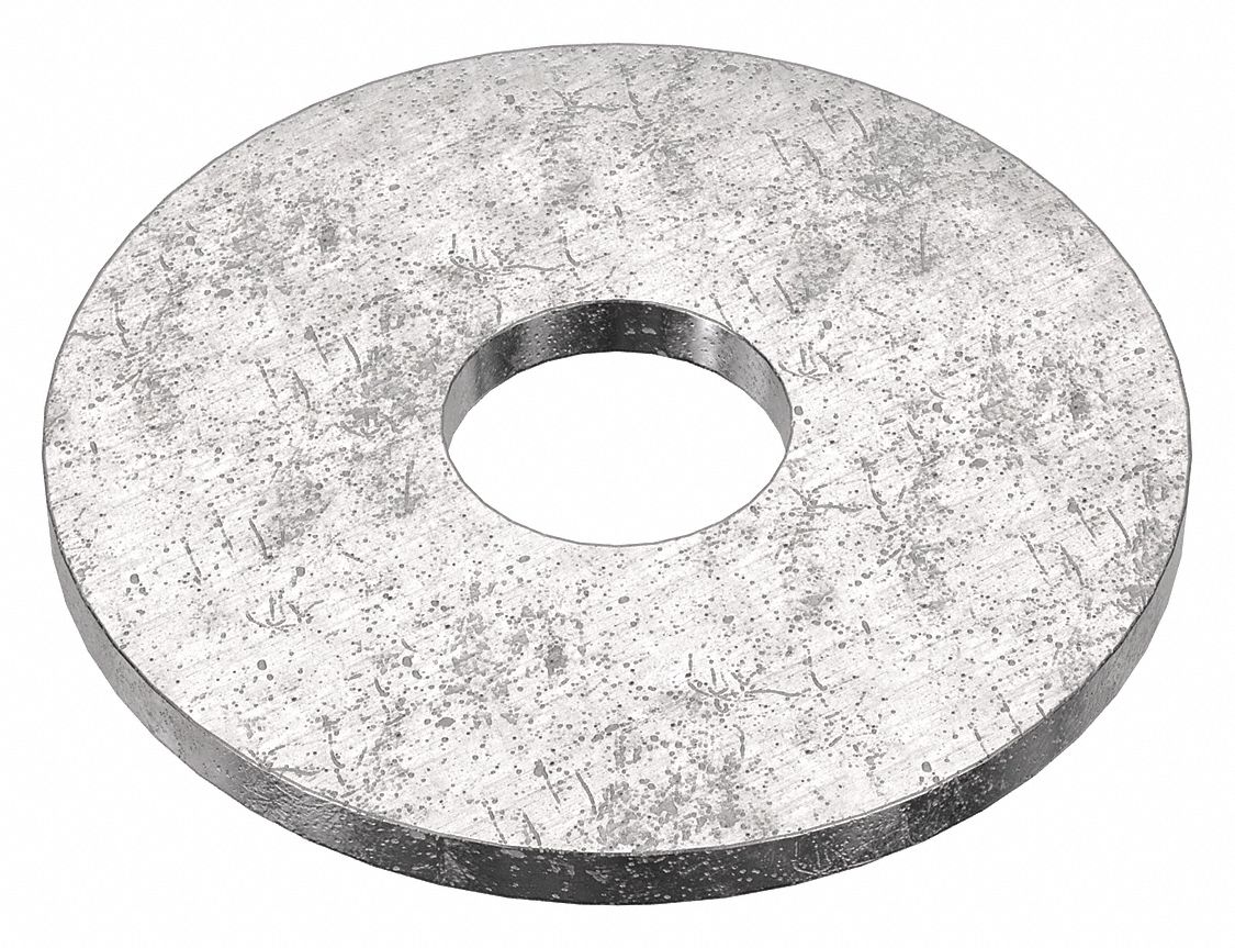 Wide Rim Type B Washer: 18-8, Stainless Steel, 1/2 in Screw Sz, 0.531 in In Dia, 18-8, 5 PK