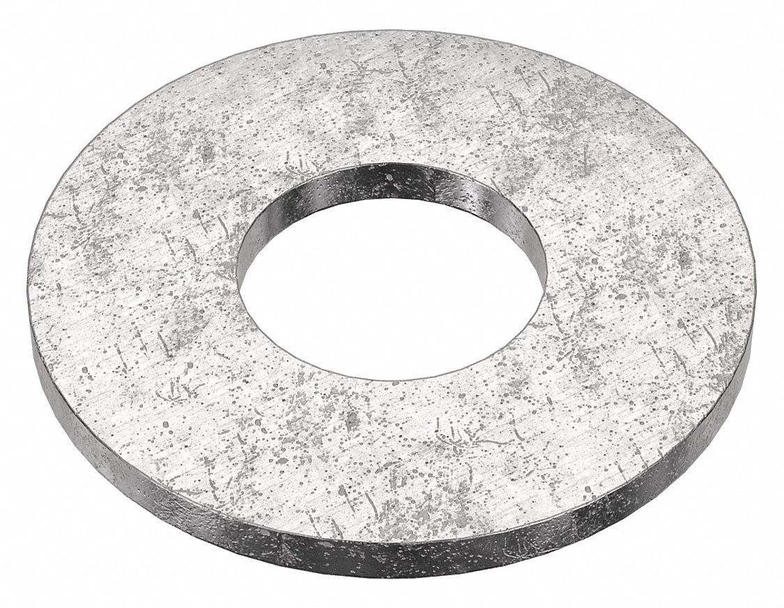 Type B Washer: 18-8, Stainless Steel, #1 Screw Sz, 1.062 in In Dia, 2 1/2 in Out Dia, 18-8, 2 PK