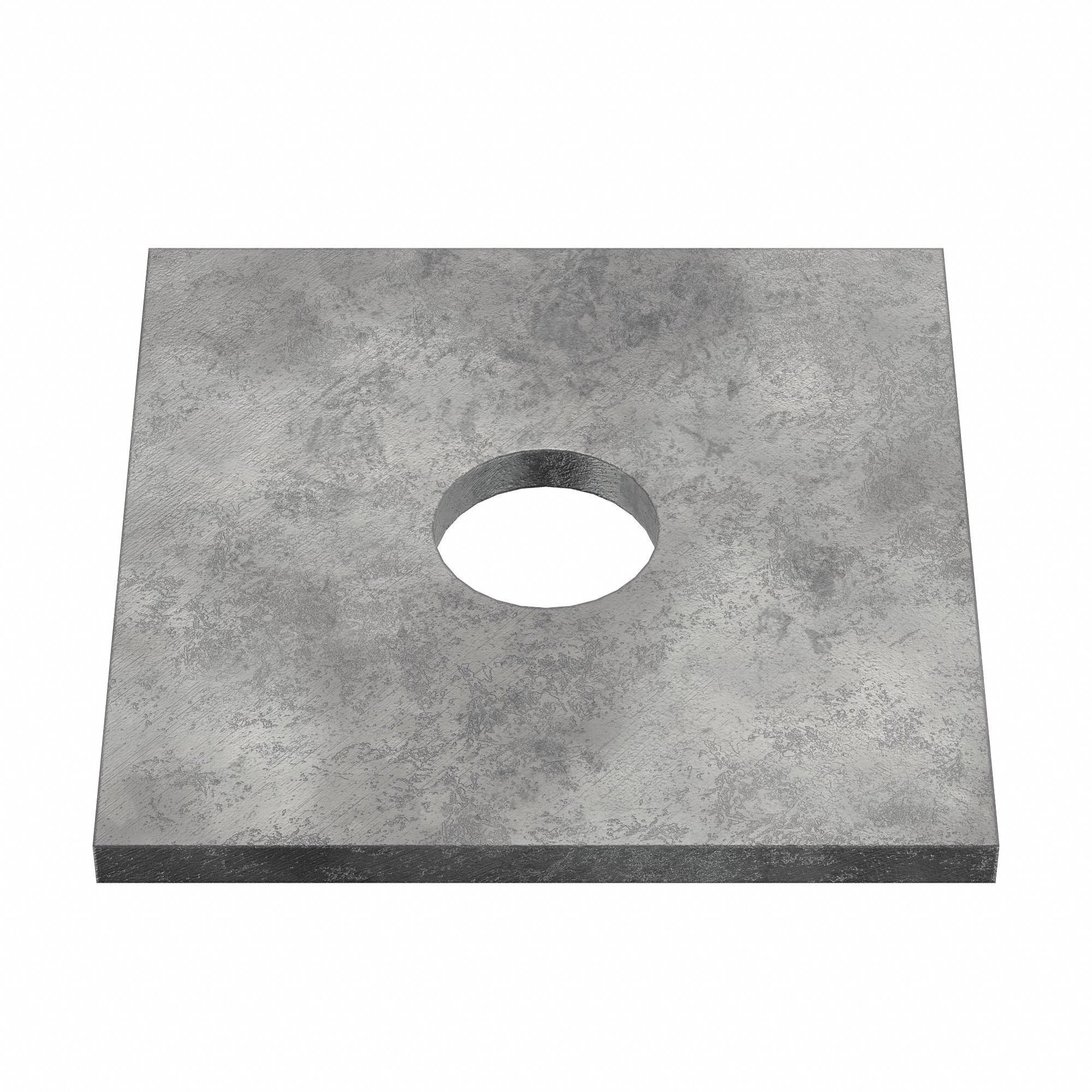 Square Washer: Case Hardened, Hot-Dipped Galvanized, Steel, 1 in Screw Sz, 1.062 in In Dia