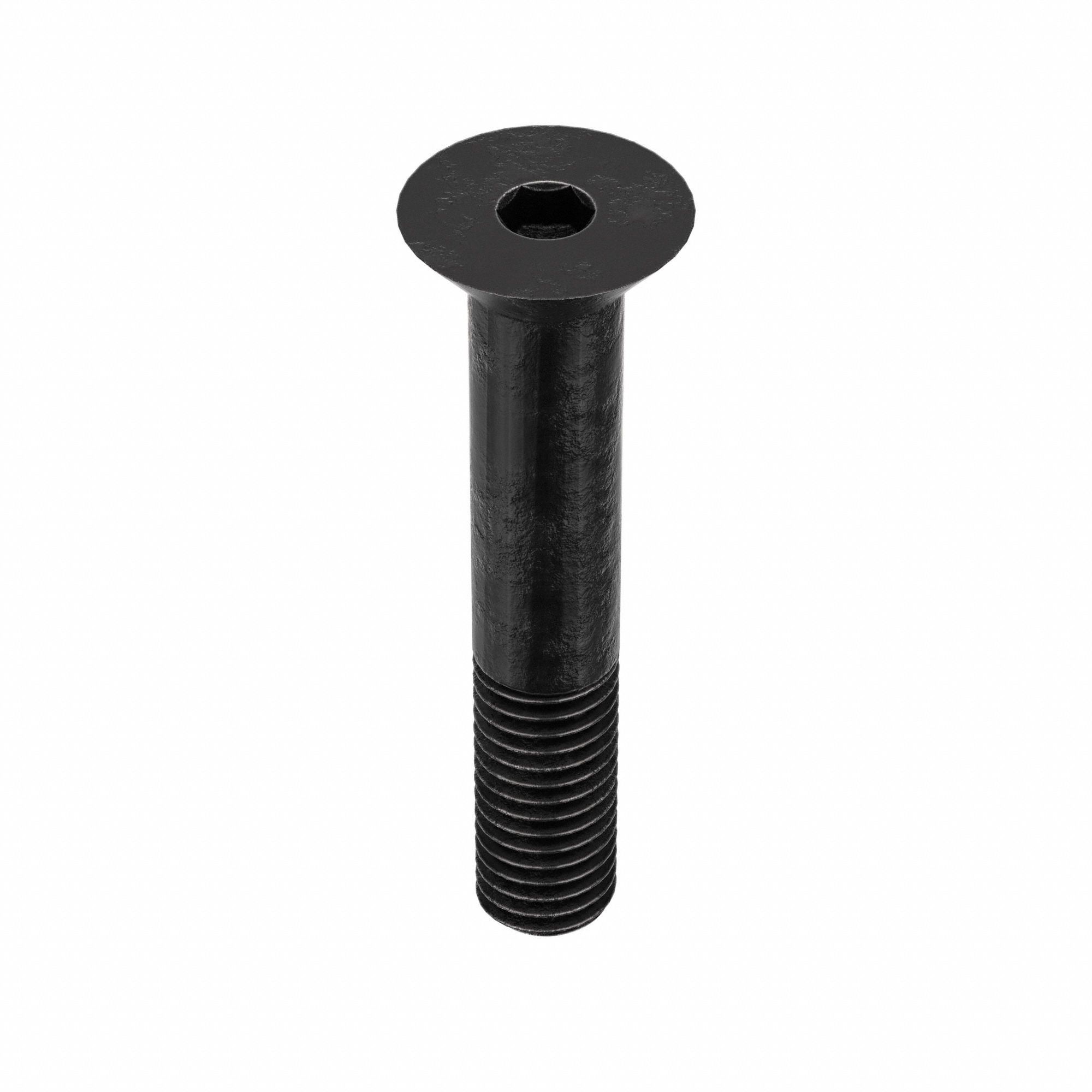 Socket Flat Head Screw: 1/2"-13 Thread Size, 2 3/4 in Lg, Flat, Black Oxide, Alloy Steel, 10 PK