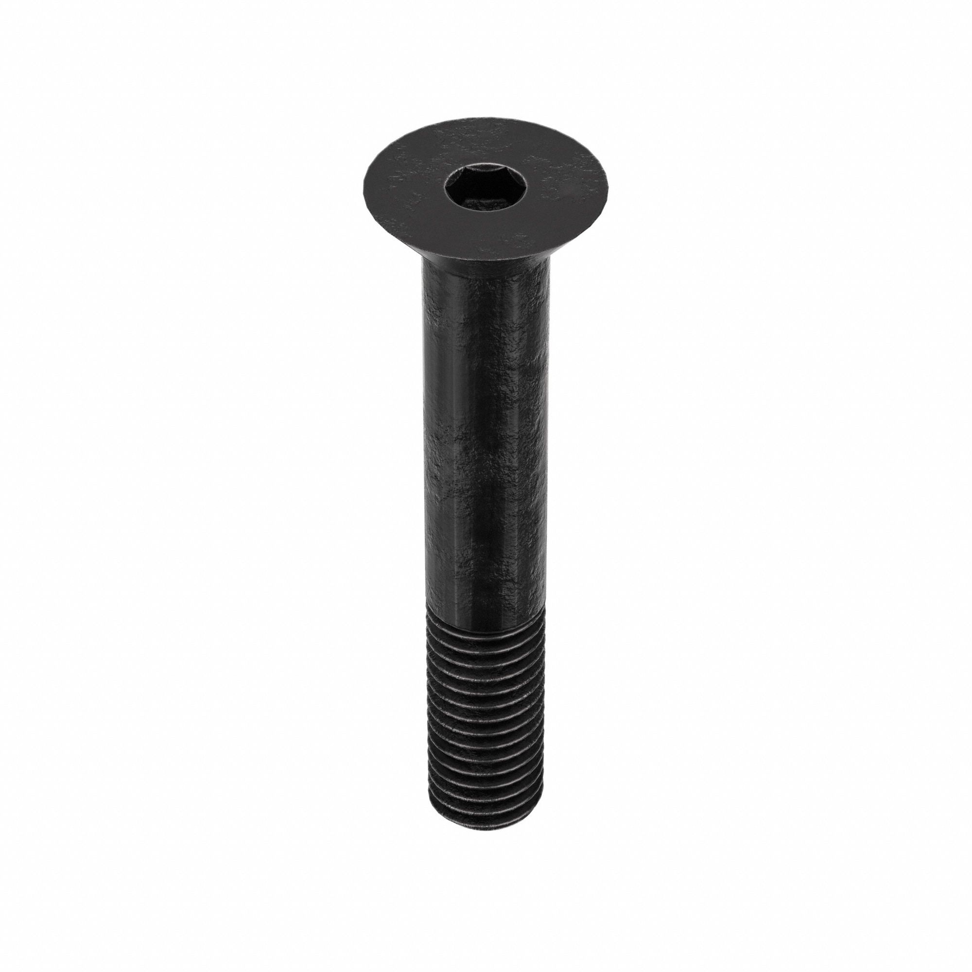 Socket Flat Head Screw: 1/2"-13 Thread Size, 3 in Lg, Flat, Black Oxide, Alloy Steel, 5 PK