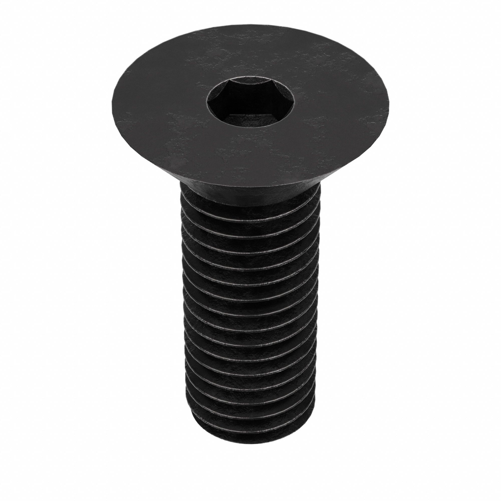 Socket Flat Head Screw: 5/8"-11 Thread Size, 1 1/2 in Lg, Flat, Black Oxide, Alloy Steel, 10 PK