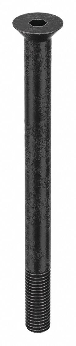 Socket Flat Head Screw: 5/8"-11 Thread Size, 8 in Lg, Flat, Black Oxide, Alloy Steel, 5 PK