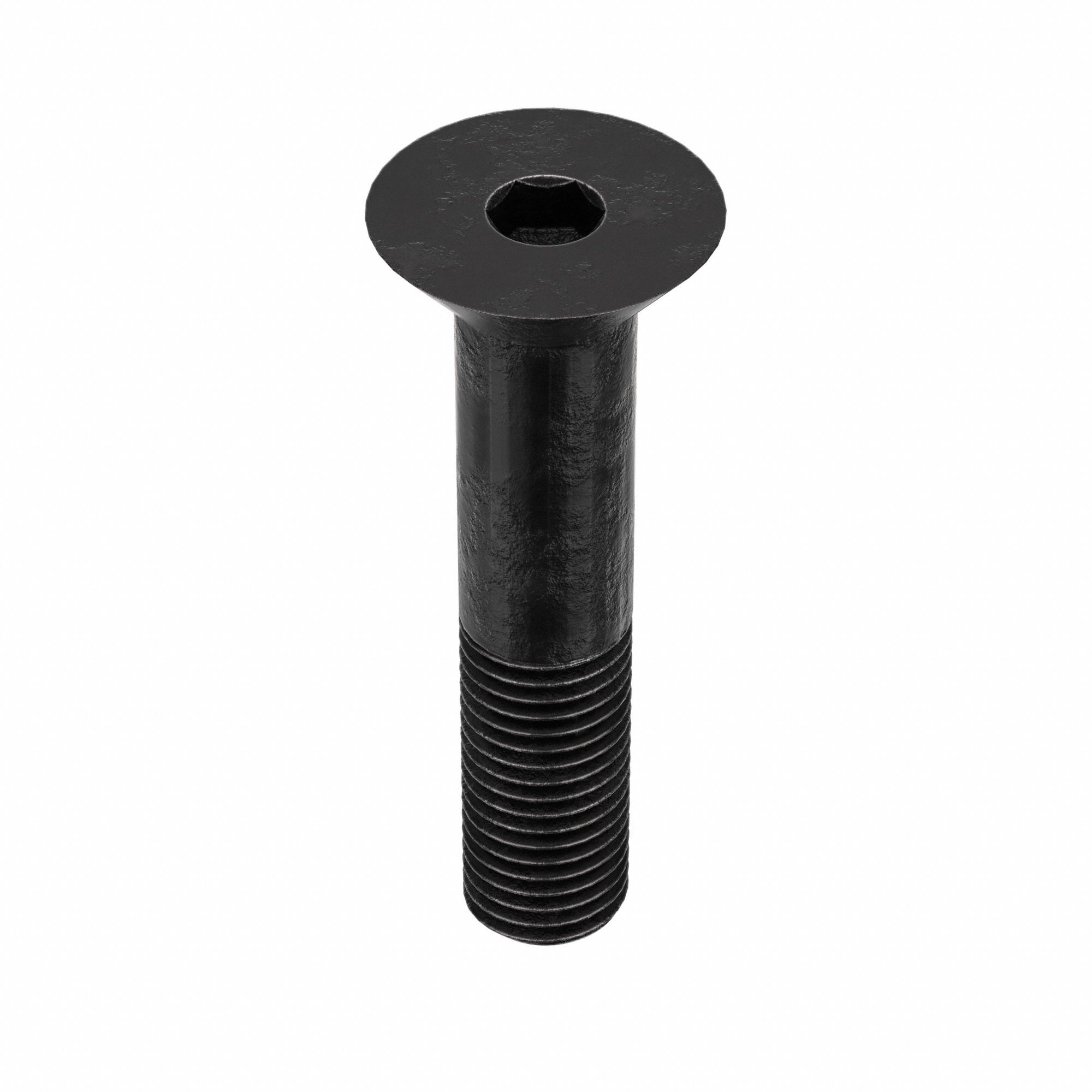 Socket Flat Head Screw: 7/8"-9 Thread Size, 4 in Lg, Flat, Black Oxide, Alloy Steel, 5 PK