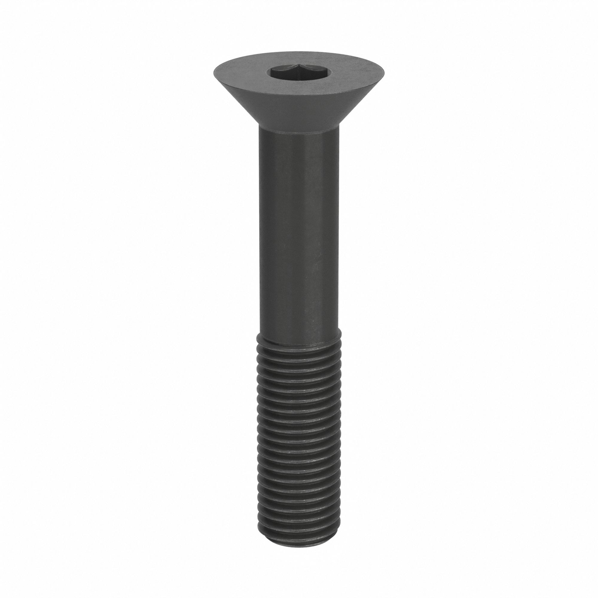 Socket Flat Head Screw: 7/8"-9 Thread Size, 5 in Lg, Flat, Black Oxide, Alloy Steel, 5 PK