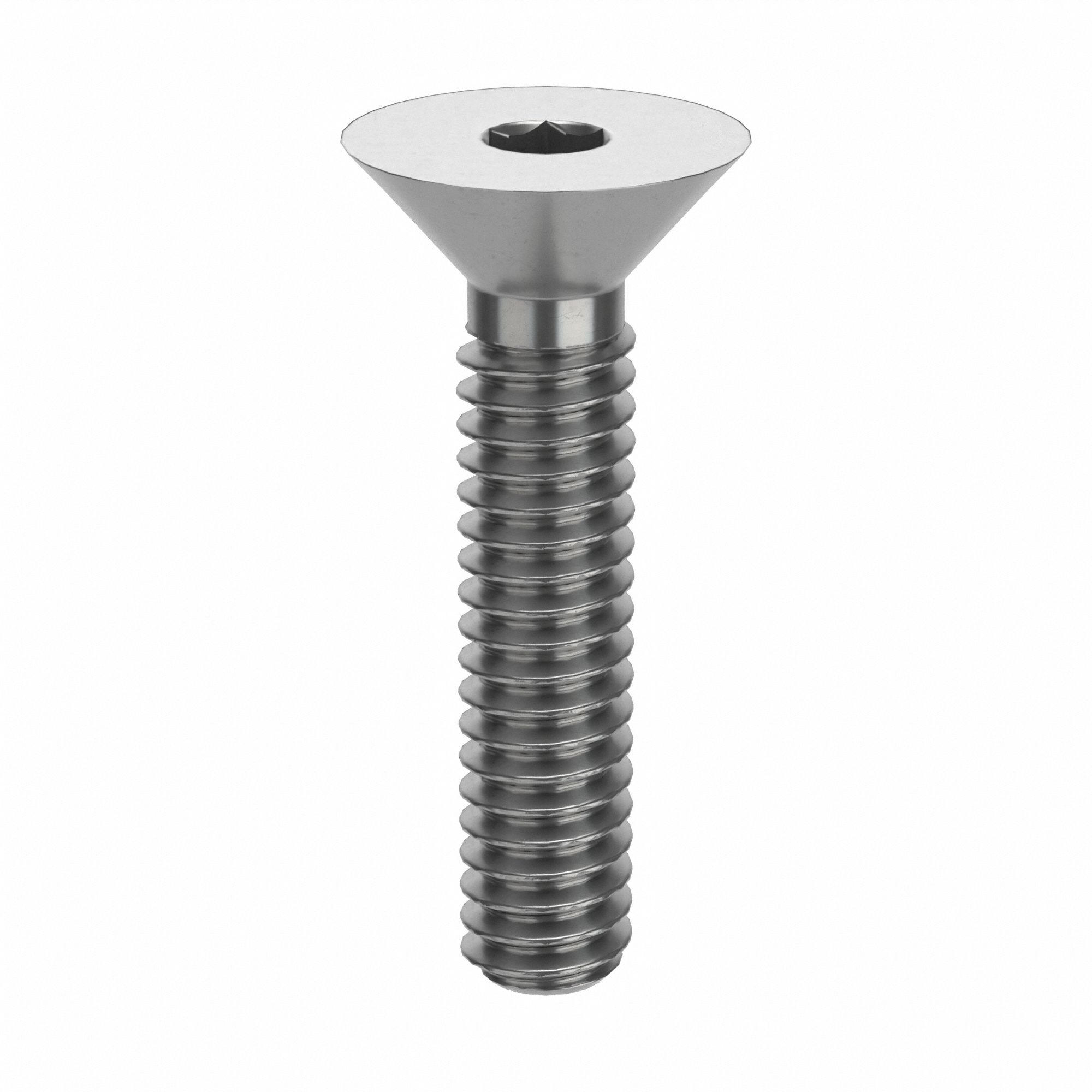 5-40 Thread Size, 5/8 in Lg, Socket Flat Head Screw - 26LA97