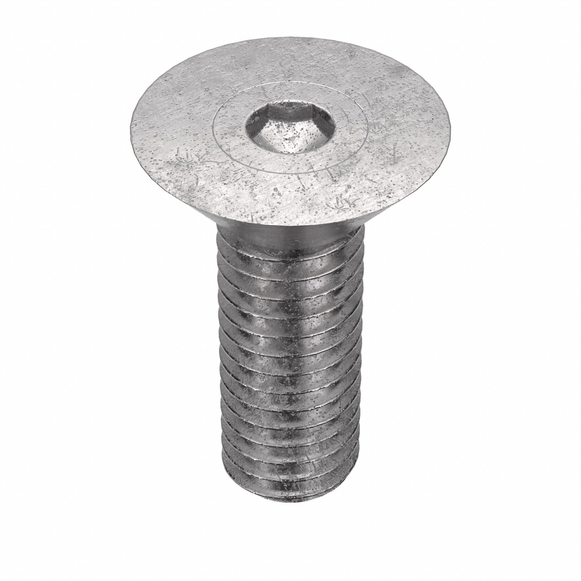 Socket Flat Head Screw: 3/8"-16 Thread Size, 3/4 in Lg, Flat, Plain, Stainless Steel, 18-8, 50 PK