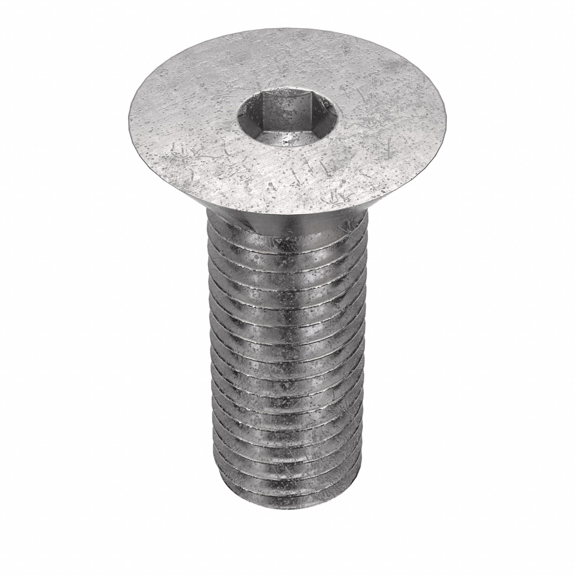 Socket Flat Head Screw: 5/8"-11 Thread Size, 1 1/2 in Lg, Flat, Plain, Stainless Steel, 18-8, 10 PK