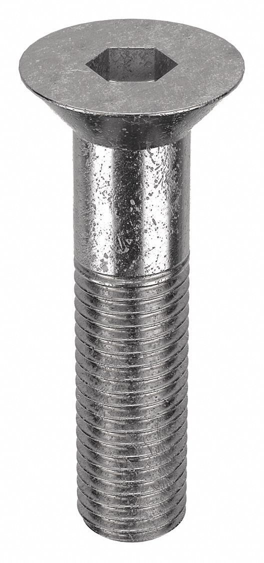Socket Flat Head Screw: 3/4"-10 Thread Size, 3 in Lg, Flat, Plain, Stainless Steel, 18-8, 5 PK