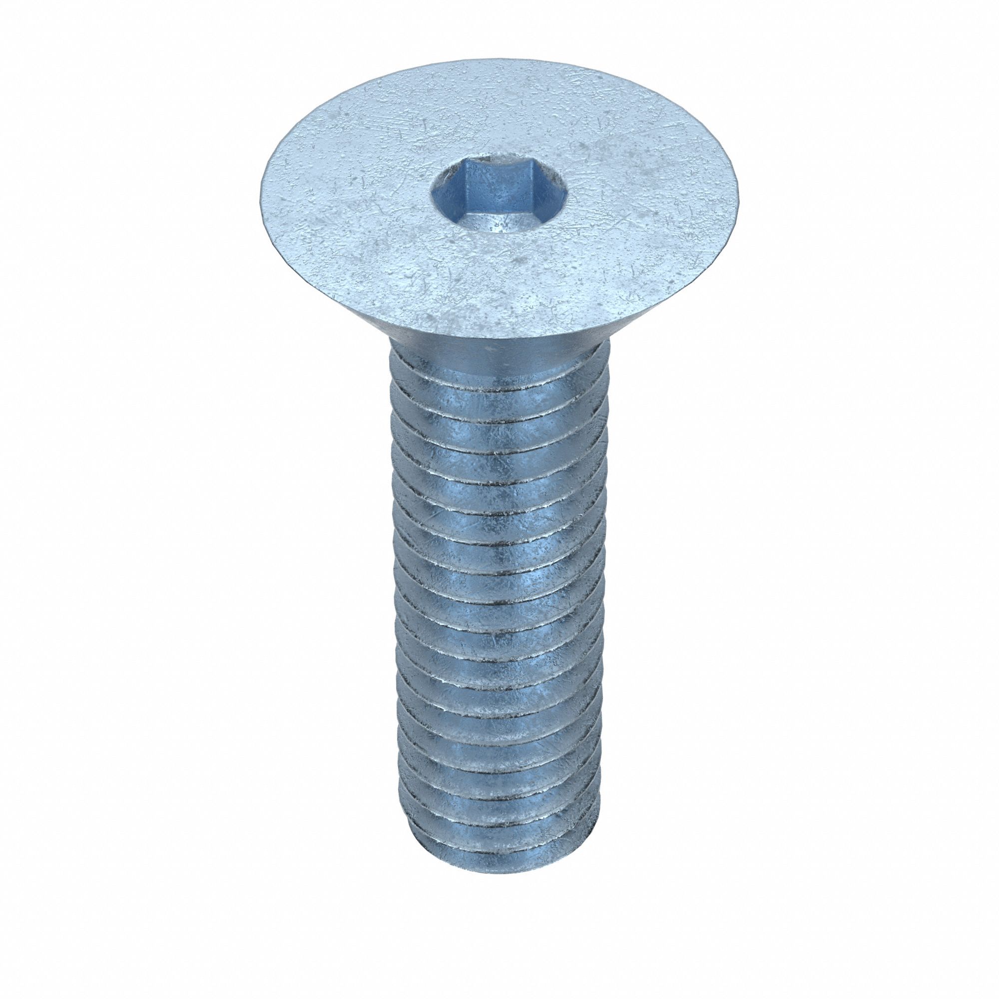 Socket Flat Head Screw: 5/16"-18 Thread Size, 1 in Lg, Flat, Zinc Plated, Alloy Steel, 50 PK