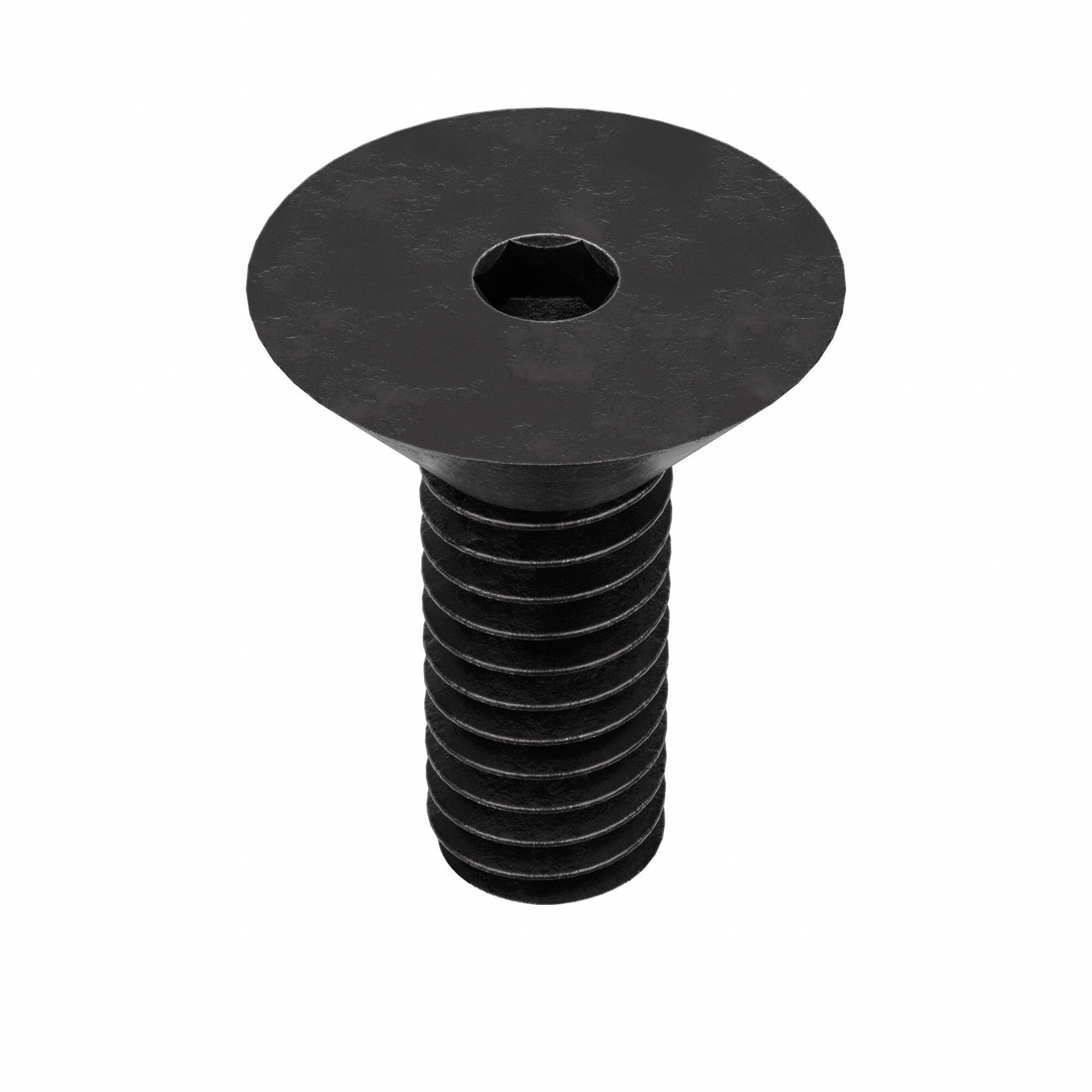 Socket Flat Head Screw: #4-48 Thread Size, 1/4 in Lg, Flat, Black Oxide, Alloy Steel, 100 PK