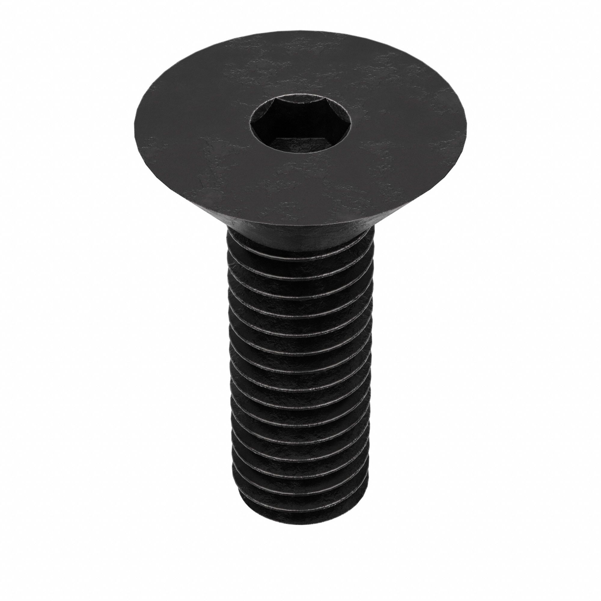 Socket Flat Head Screw: #10-32 Thread Size, 1/2 in Lg, Flat, Black Oxide, Alloy Steel, 100 PK