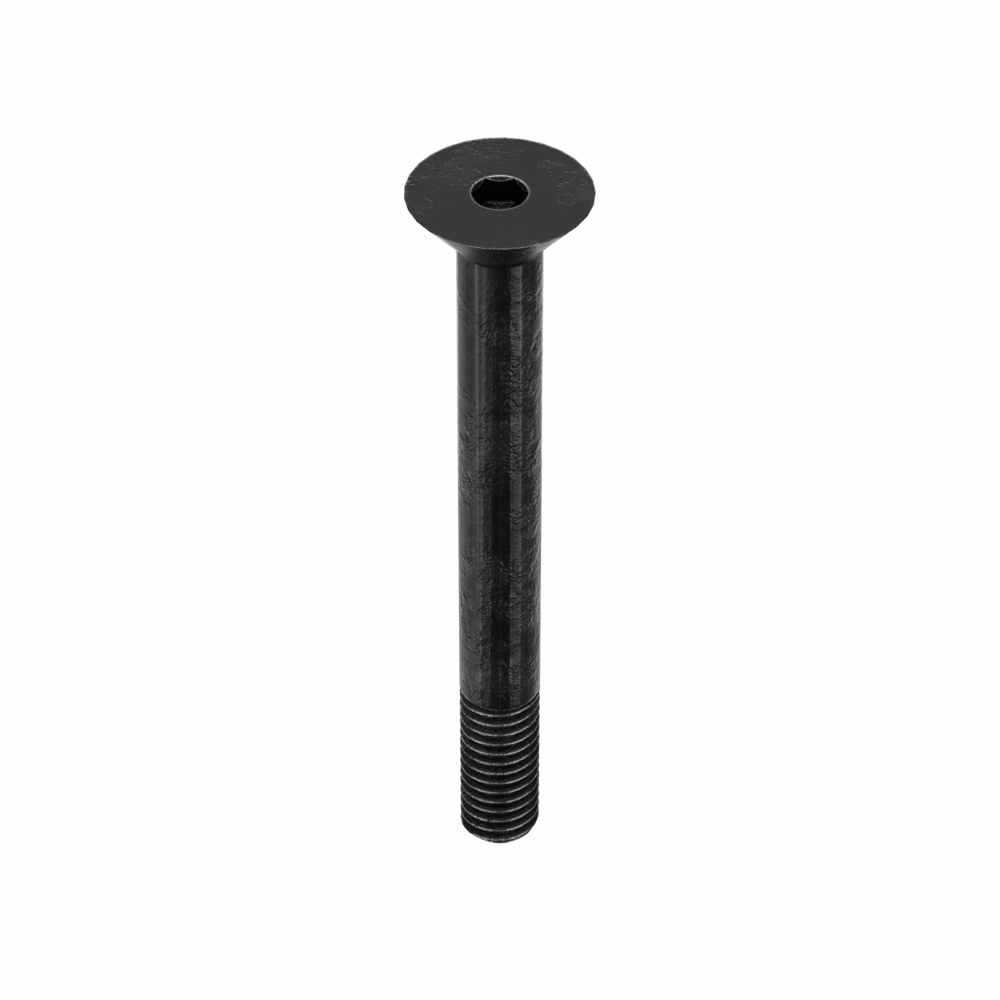 Socket Flat Head Screw: #10-32 Thread Size, 1 3/4 in Lg, Flat, Black Oxide, Alloy Steel, 100 PK