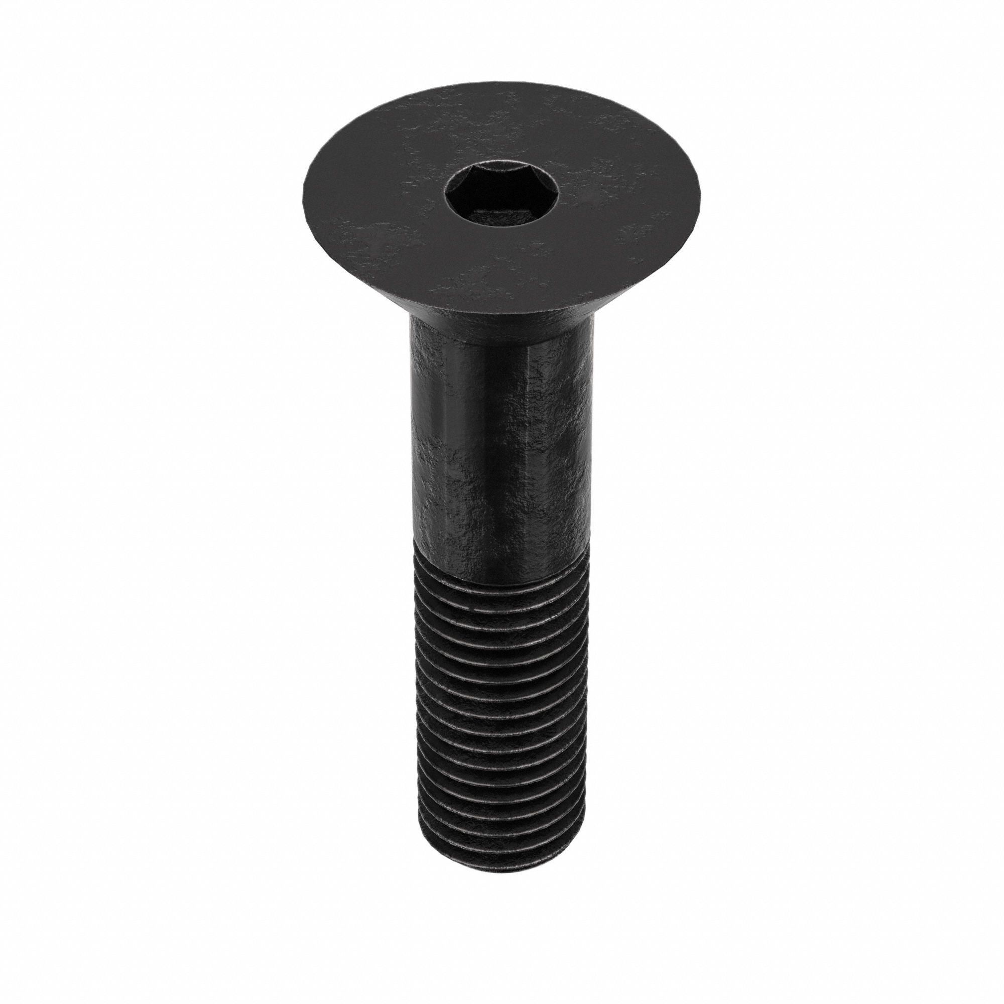 Socket Flat Head Screw: 5/16"-24 Thread Size, 1 1/4 in Lg, Flat, Black Oxide, Alloy Steel, 50 PK