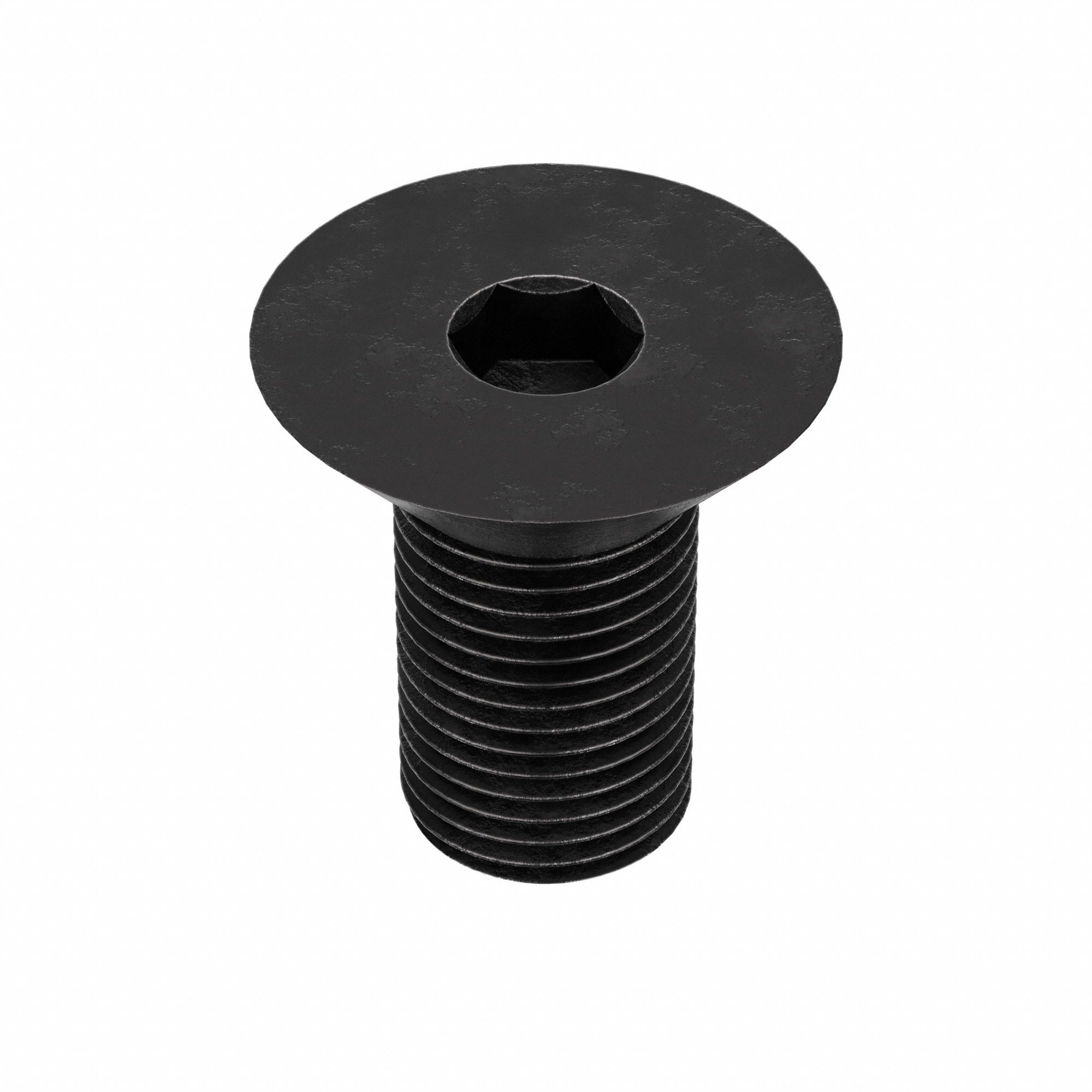 Socket Flat Head Screw: 1/2"-20 Thread Size, 3/4 in Lg, Flat, Black Oxide, Alloy Steel, 10 PK