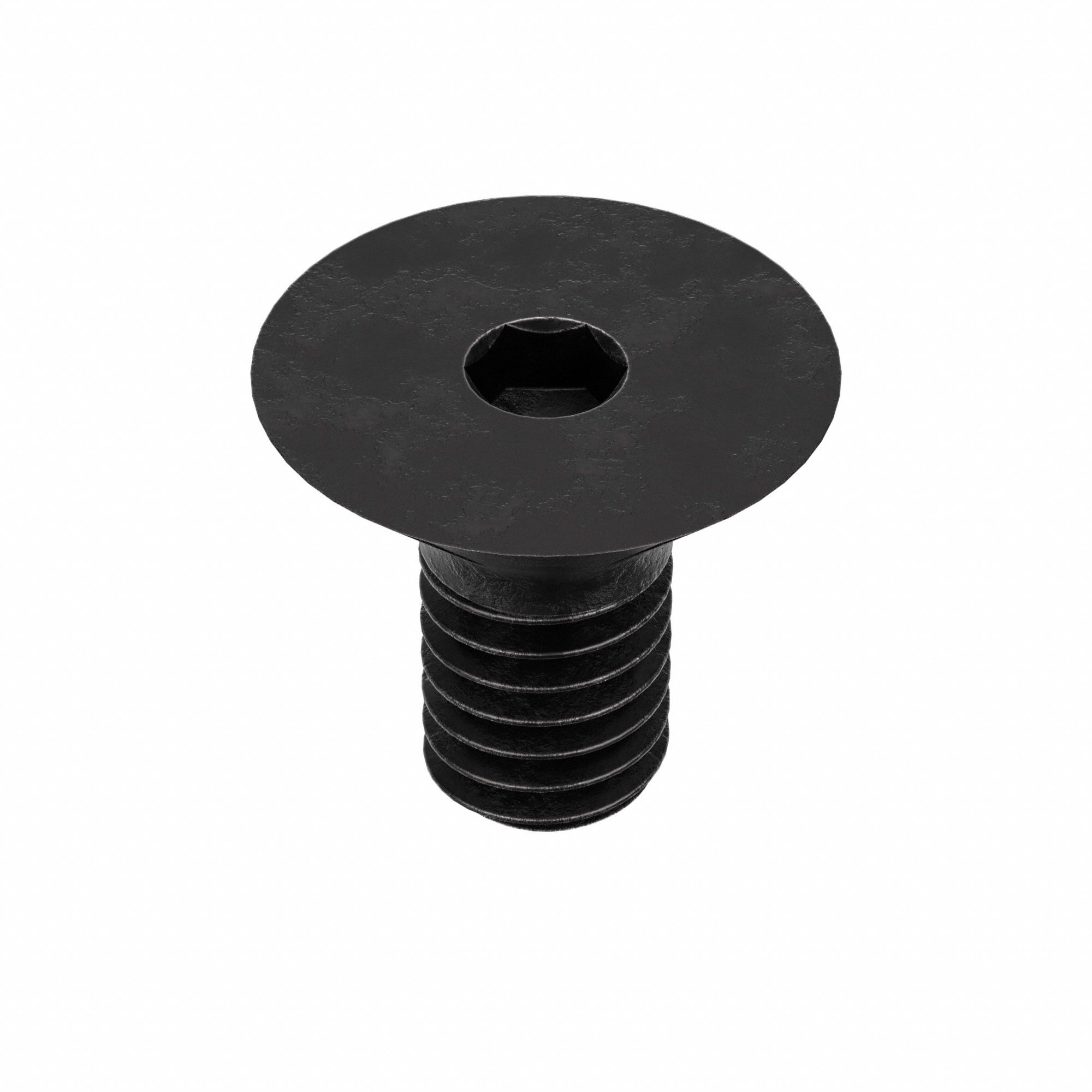 Socket Flat Head Screw: M4x0.70 Thread Size, 6 mm Lg, Flat, Black Oxide, Alloy Steel, 100 PK