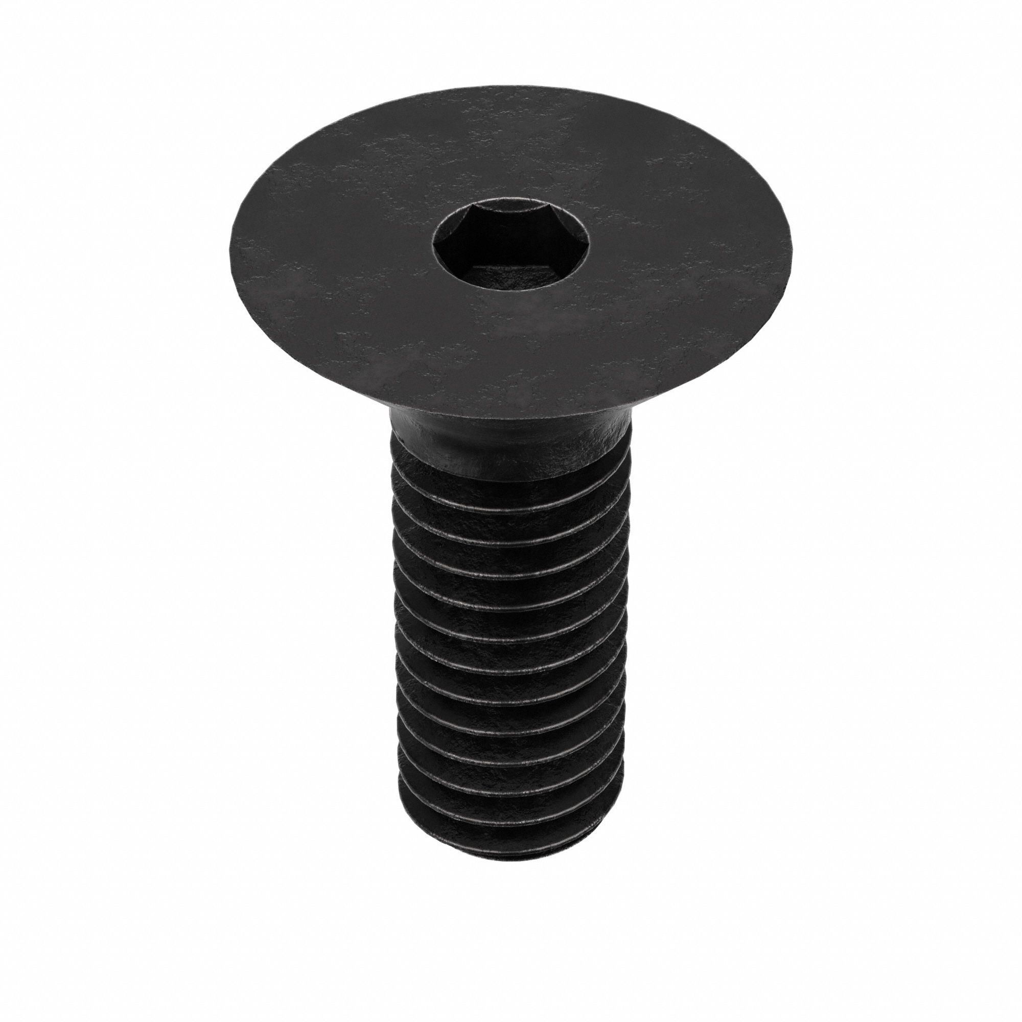 Socket Flat Head Screw: M4x0.70 Thread Size, 10 mm Lg, Flat, Black Oxide, Alloy Steel, 100 PK