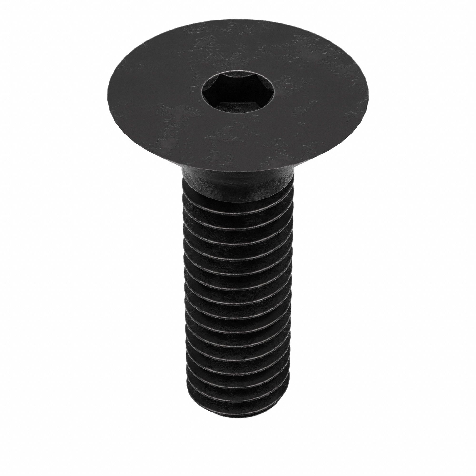 Socket Flat Head Screw: M4x0.70 Thread Size, 12 mm Lg, Flat, Black Oxide, Alloy Steel, 100 PK