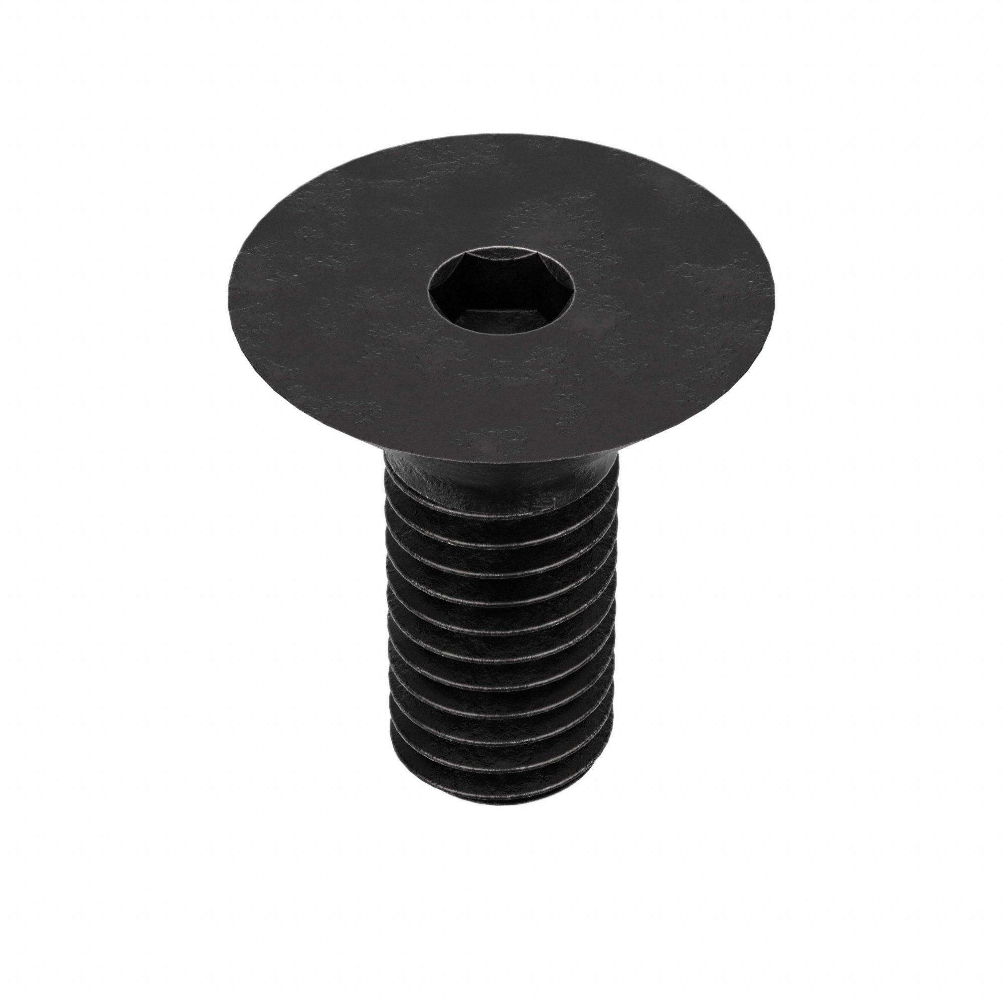 Socket Flat Head Screw: M5x0.80 Thread Size, 10 mm Lg, Flat, Black Oxide, Alloy Steel, 100 PK