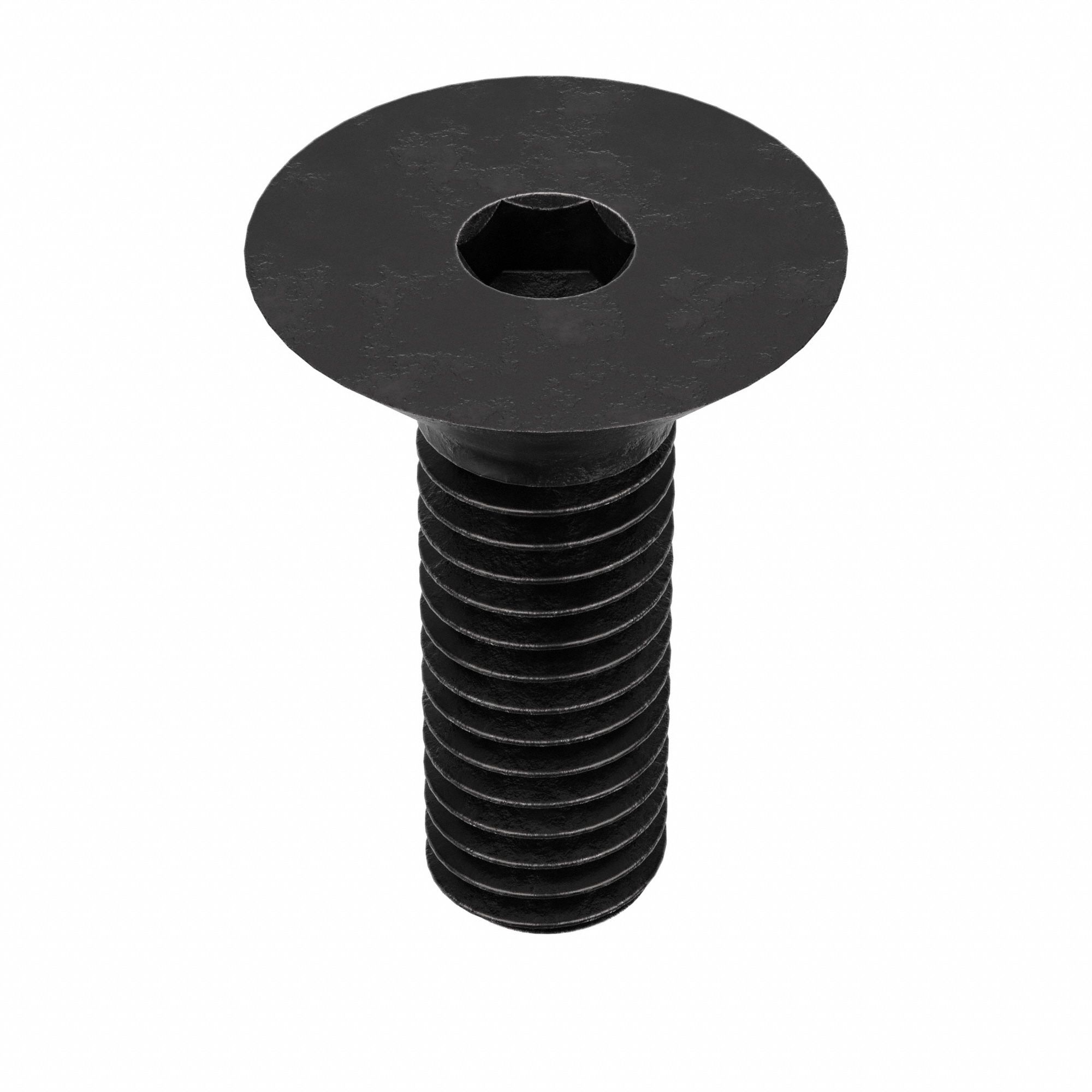 Socket Flat Head Screw: M6x1.00 Thread Size, 16 mm Lg, Flat, Black Oxide, Alloy Steel, 100 PK