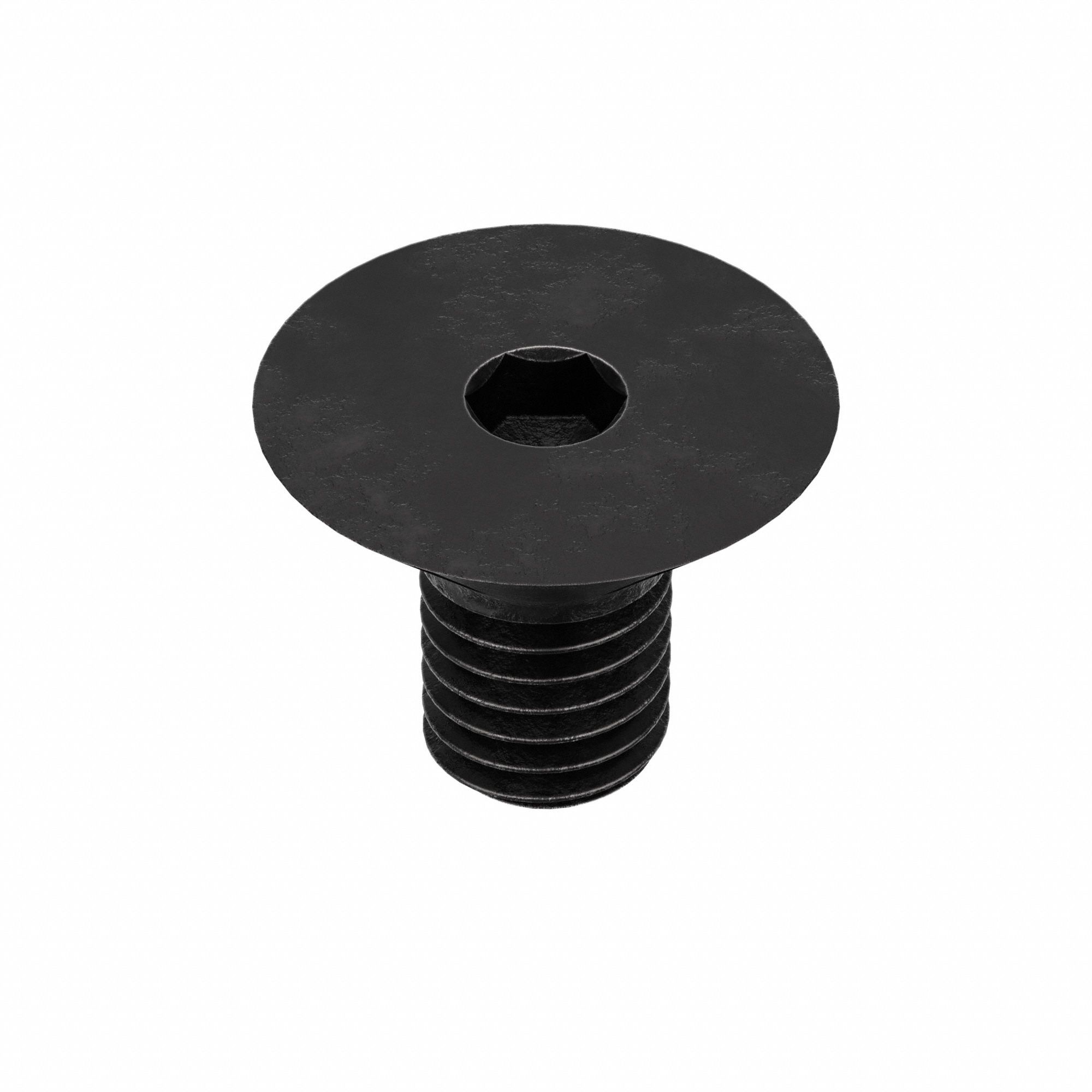 Socket Flat Head Screw: M8x1.25 Thread Size, 10 mm Lg, Flat, Black Oxide, Alloy Steel, 100 PK