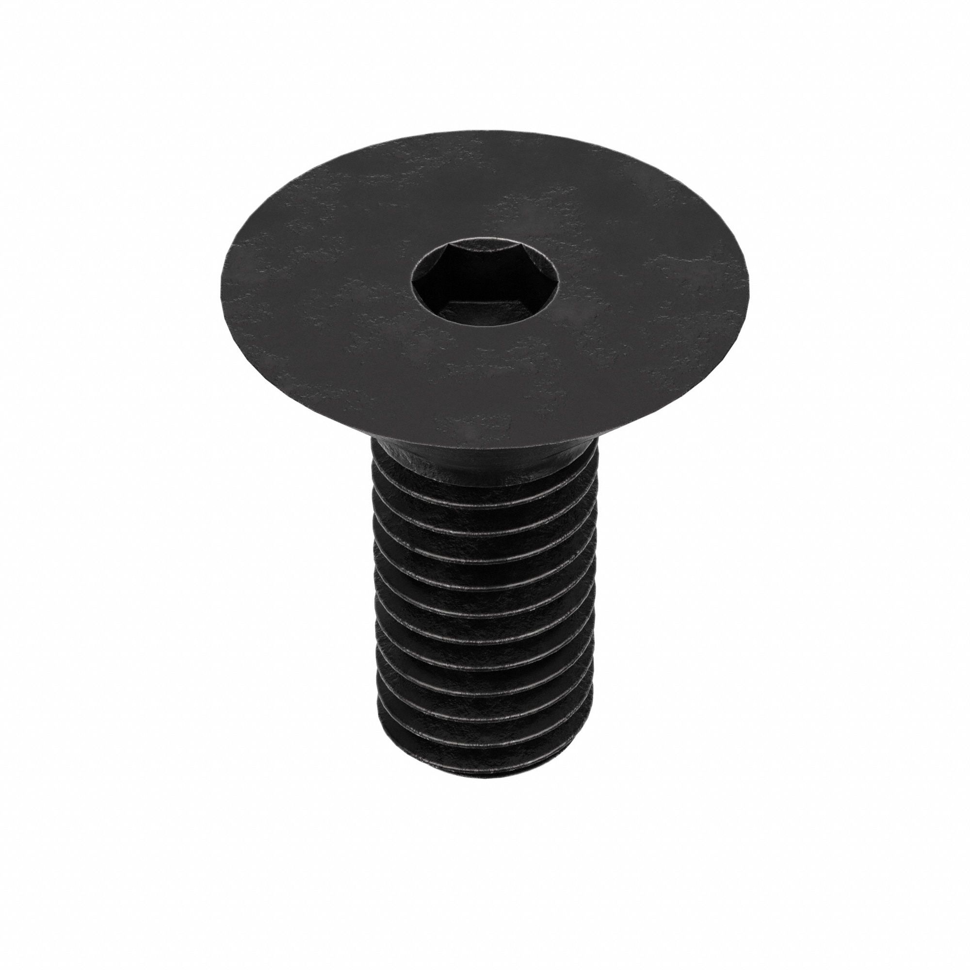 Socket Flat Head Screw: M8x1.25 Thread Size, 16 mm Lg, Flat, Black Oxide, Alloy Steel, 100 PK