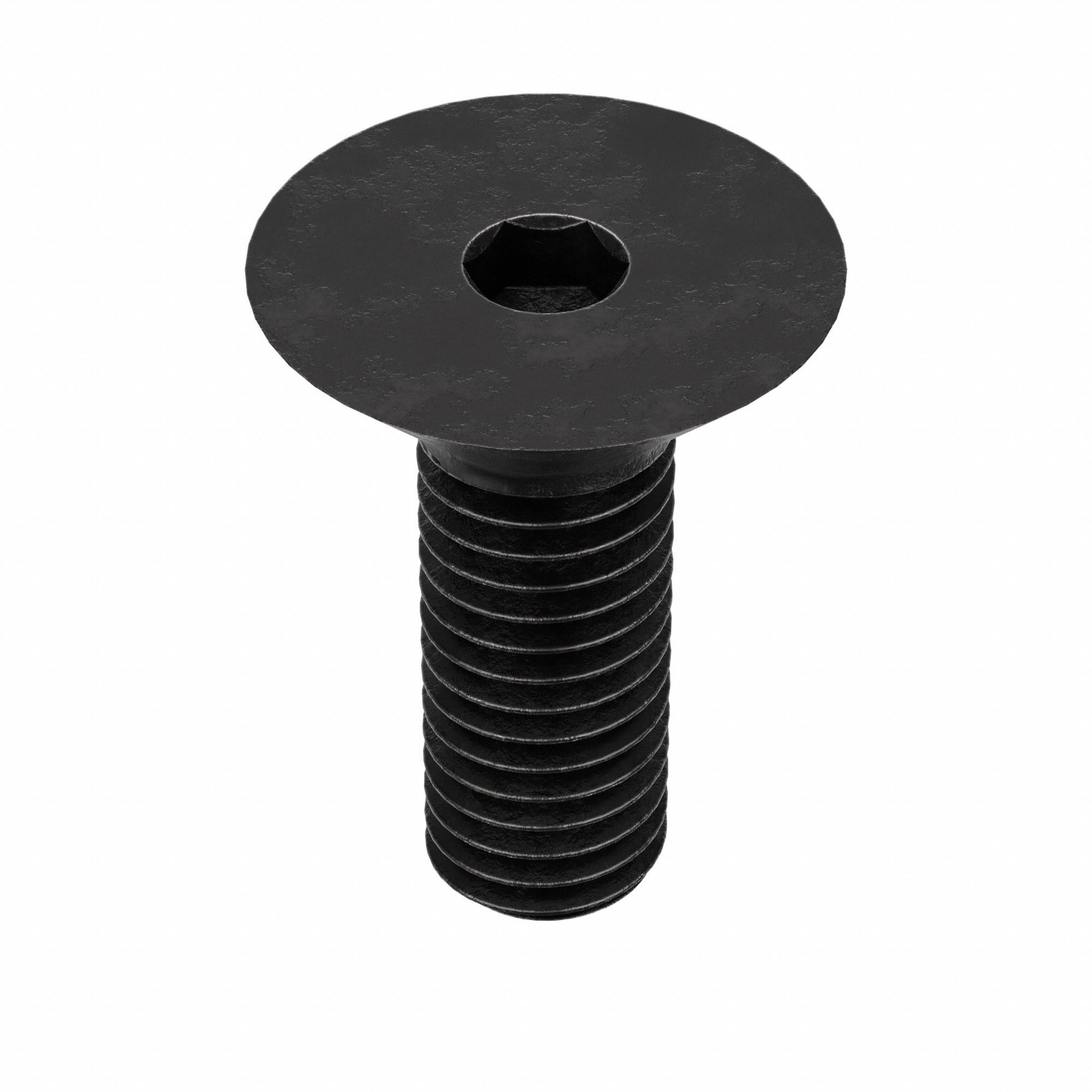Socket Flat Head Screw: M8x1.25 Thread Size, 20 mm Lg, Flat, Black Oxide, Alloy Steel, 100 PK