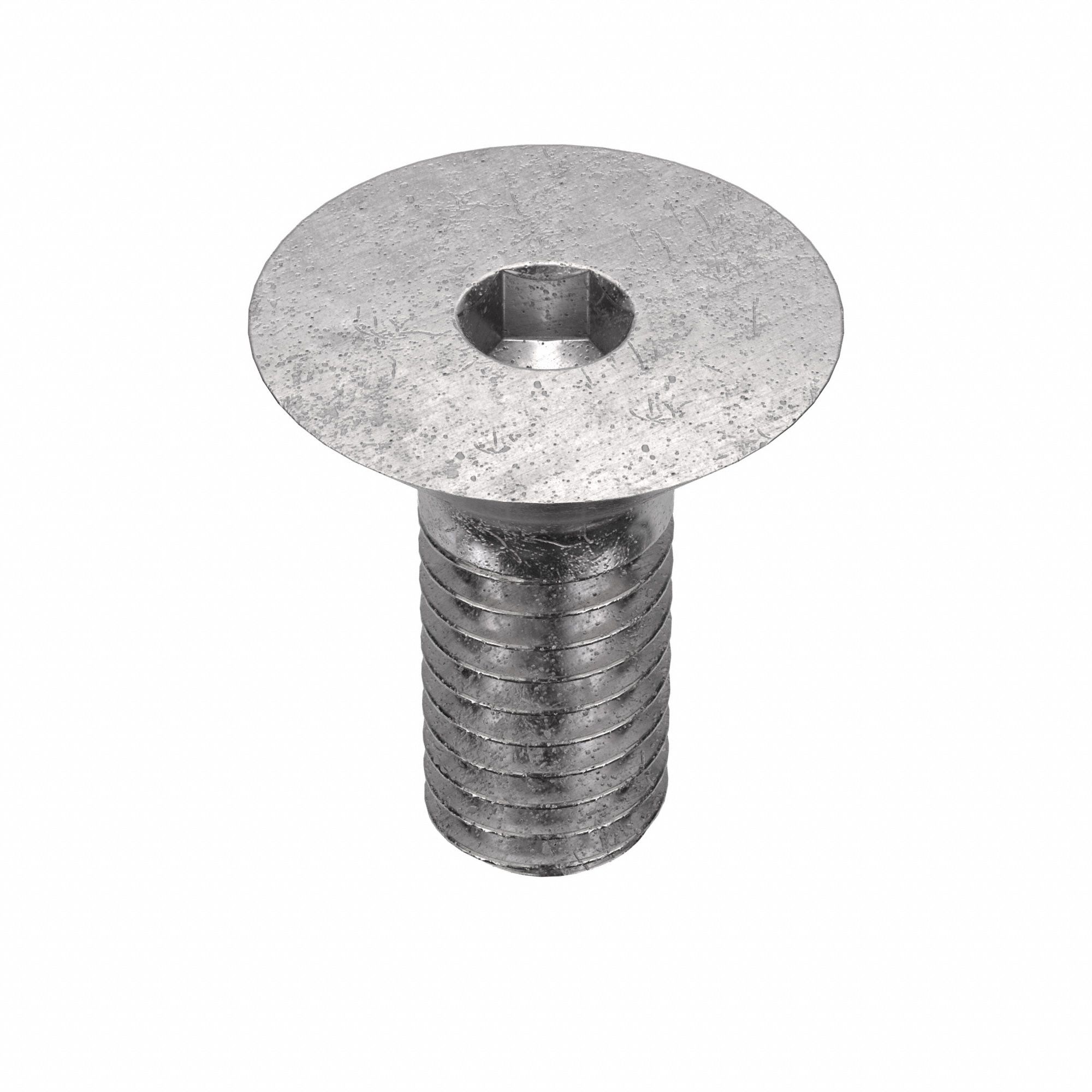 SOCKET FLAT HEAD SCREW, M3-0.5 THREAD, 6MM L, FLAT, PLAIN FINISH, 18-8 STAINLESS STEEL, 50 PK