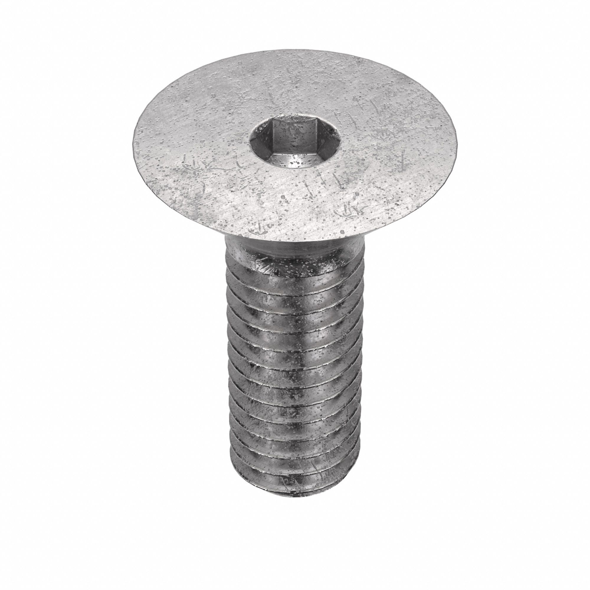 Socket Flat Head Screw: M4x0.70 Thread Size, 10 mm Lg, Flat, Plain, Stainless Steel, 18-8, 50 PK