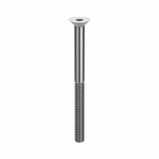 M4-0.7 Thread Size, 50 mm Lg, Socket Flat Head Screw - 26LF51|M51060 ...