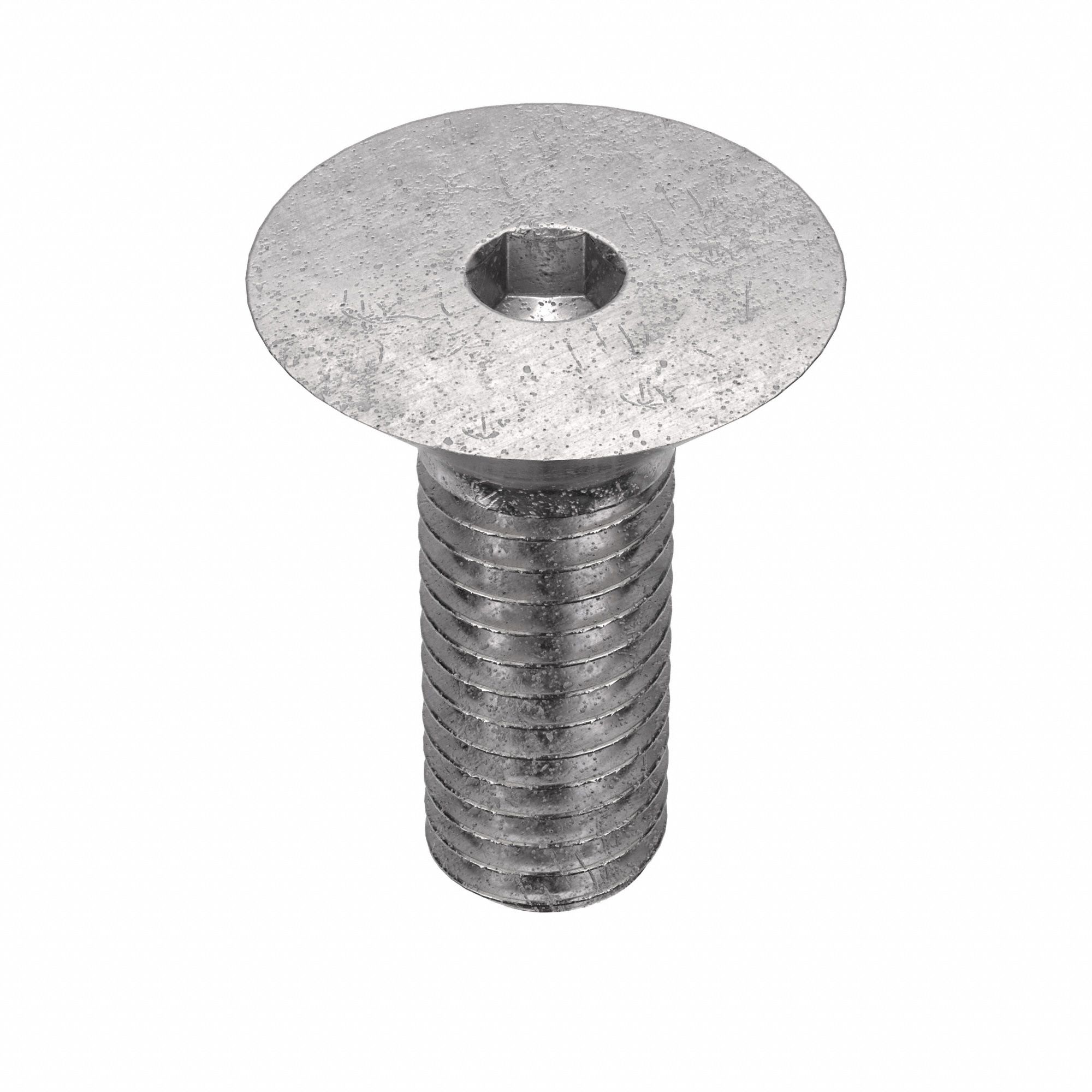 Socket Flat Head Screw: M5x0.80 Thread Size, 12 mm Lg, Flat, Plain, Stainless Steel, 18-8, 50 PK