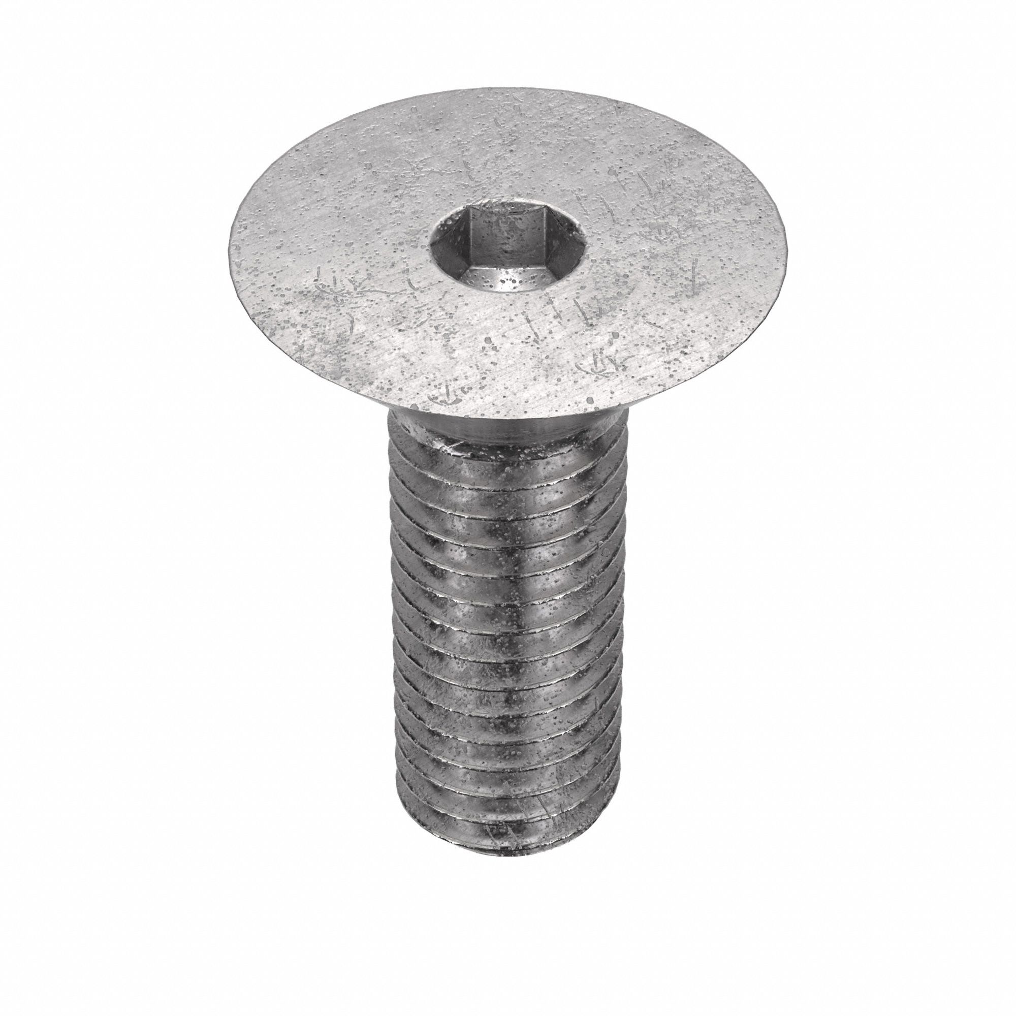 Socket Flat Head Screw: M8x1.25 Thread Size, 20 mm Lg, Flat, Plain, Stainless Steel, 18-8, 50 PK