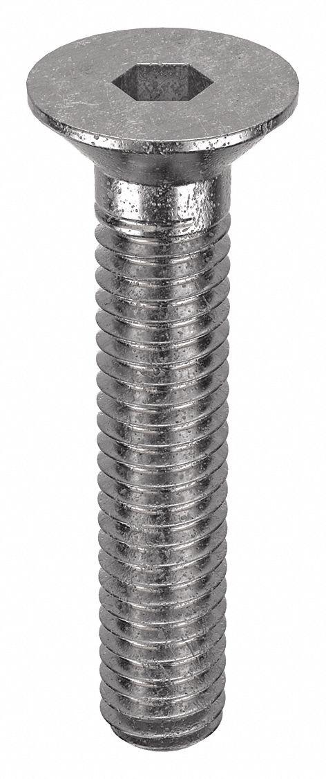 Socket Flat Head Screw: M4x0.70 Thread Size, 20 mm Lg, Flat, Plain, Stainless Steel, 316, 50 PK