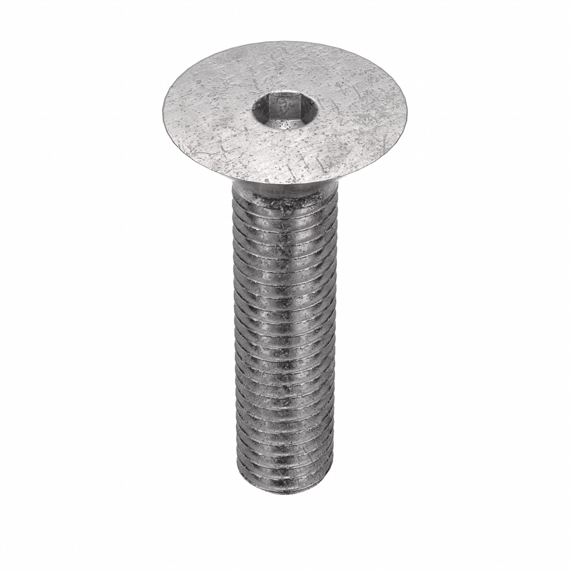 Socket Flat Head Screw: M5x0.80 Thread Size, 20 mm Lg, Flat, Plain, Stainless Steel, 316, 50 PK