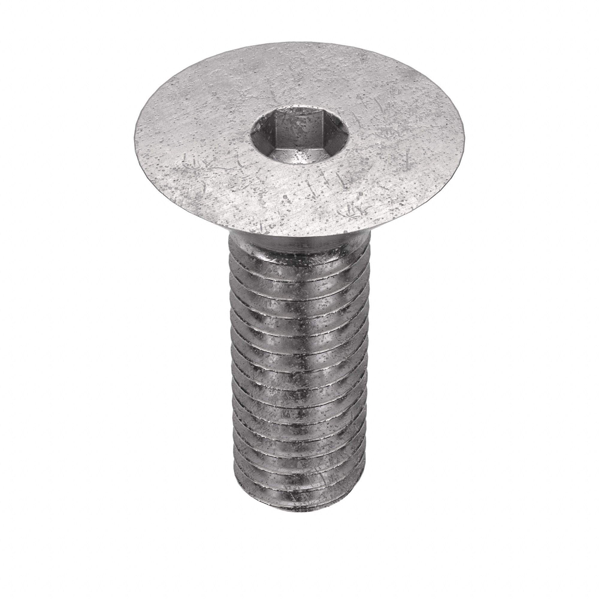 Socket Flat Head Screw: M6x1.00 Thread Size, 16 mm Lg, Flat, Plain, Stainless Steel, 316, 50 PK