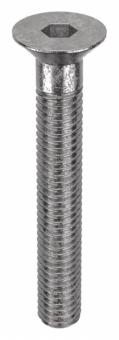 Socket Flat Head Screw: M6x1.00 Thread Size, 40 mm Lg, Flat, Plain, Stainless Steel, 316, 50 PK