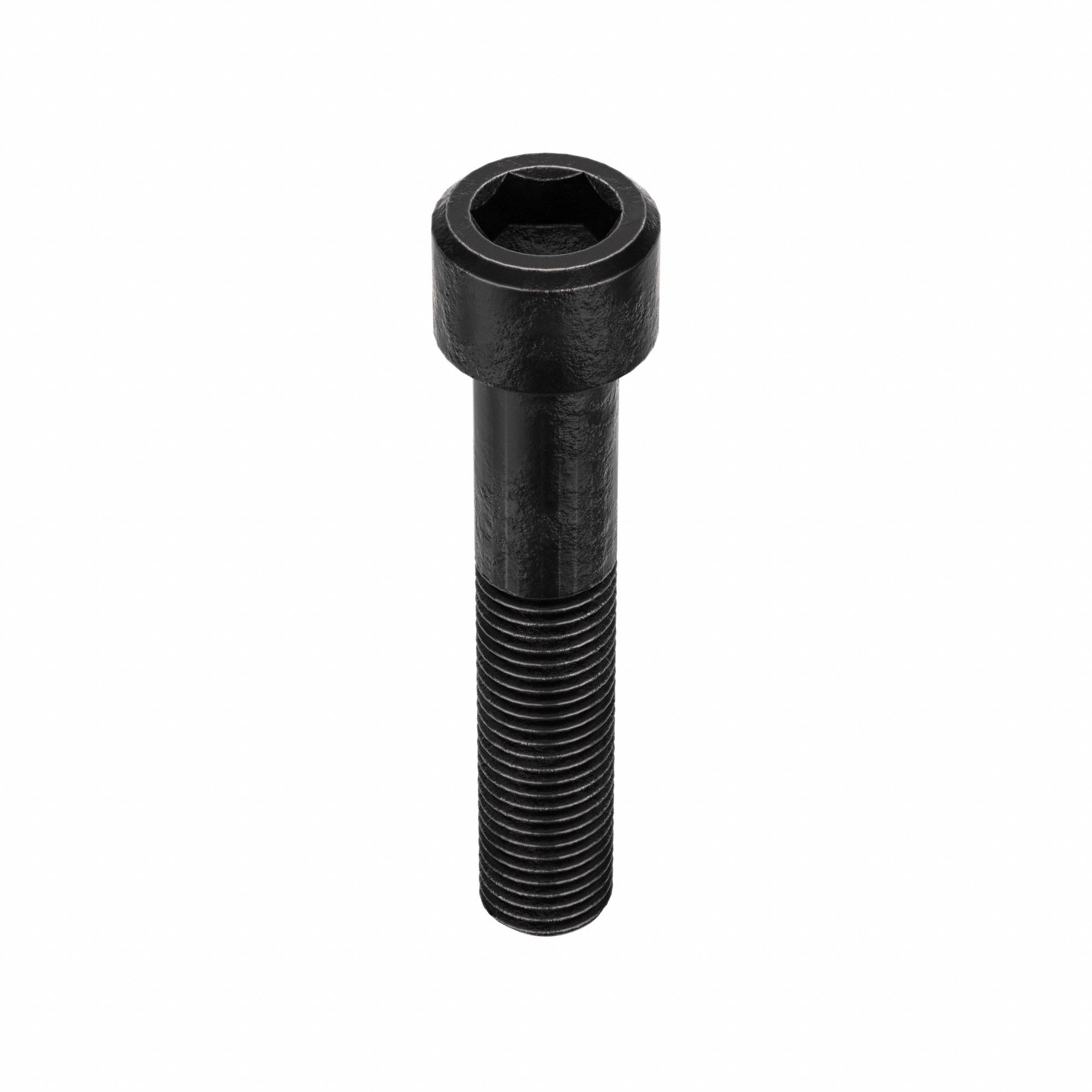 Socket Head Cap Screw: M16x2.00 Thread Size, 85 mm Lg, Std, Black Oxide, Alloy Steel, 10 PK