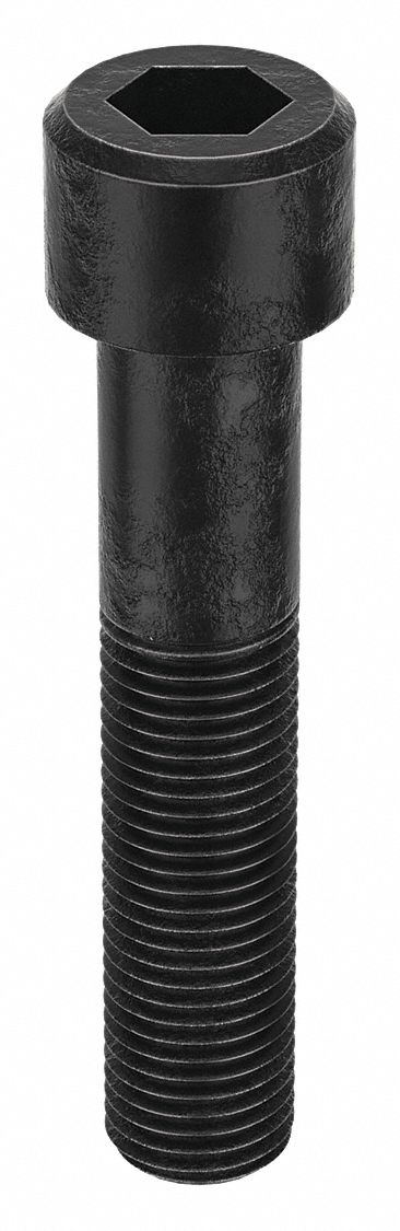Socket Head Cap Screw: M22x2.50 Thread Size, 110 mm Lg, Std, Black Oxide, Alloy Steel, 5 PK