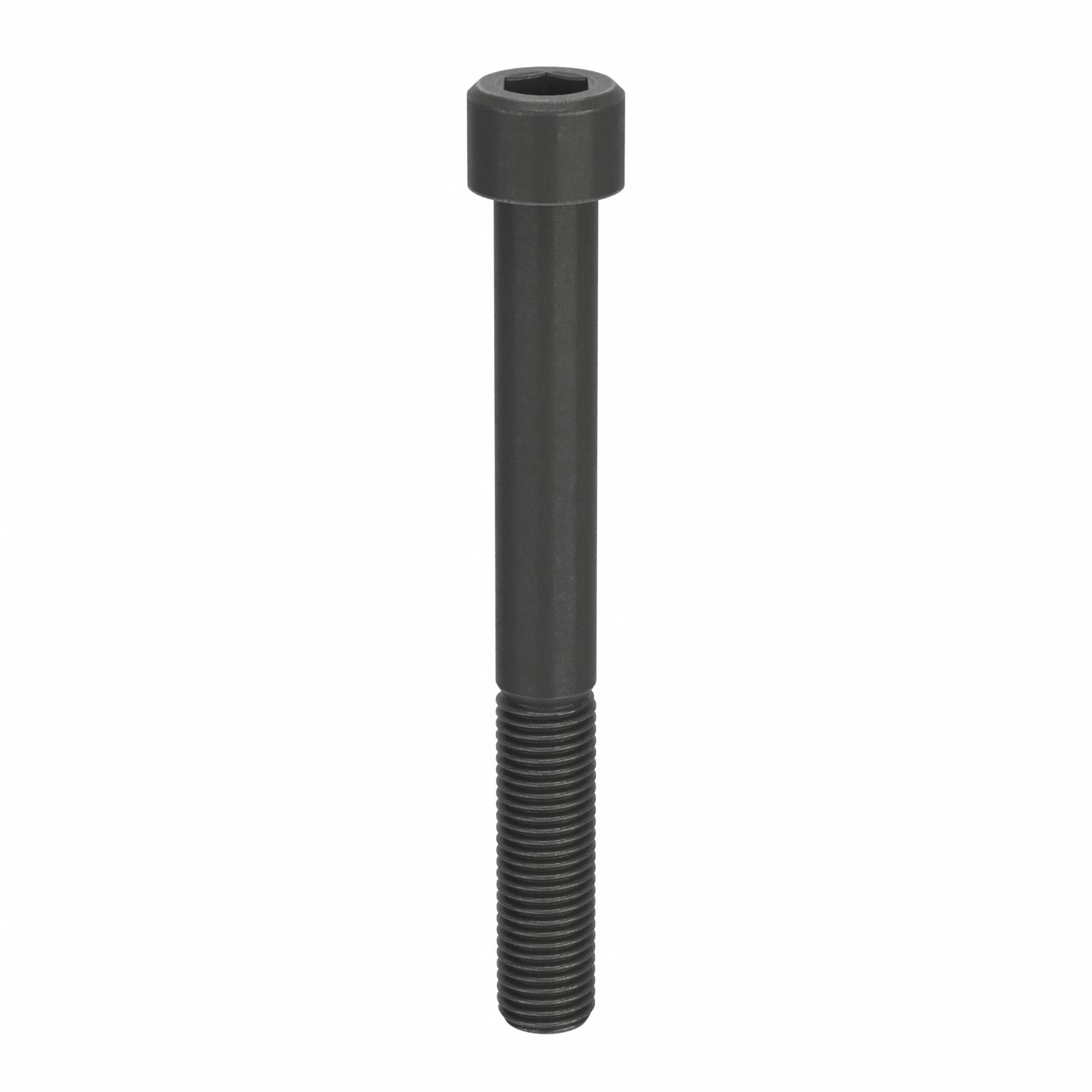 Socket Head Cap Screw: M24x3.00 Thread Size, 210 mm Lg, Std, Black Oxide, Alloy Steel, 5 PK