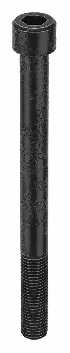 Socket Head Cap Screw: M24x3.00 Thread Size, 280 mm Lg, Std, Black Oxide, Alloy Steel, 5 PK