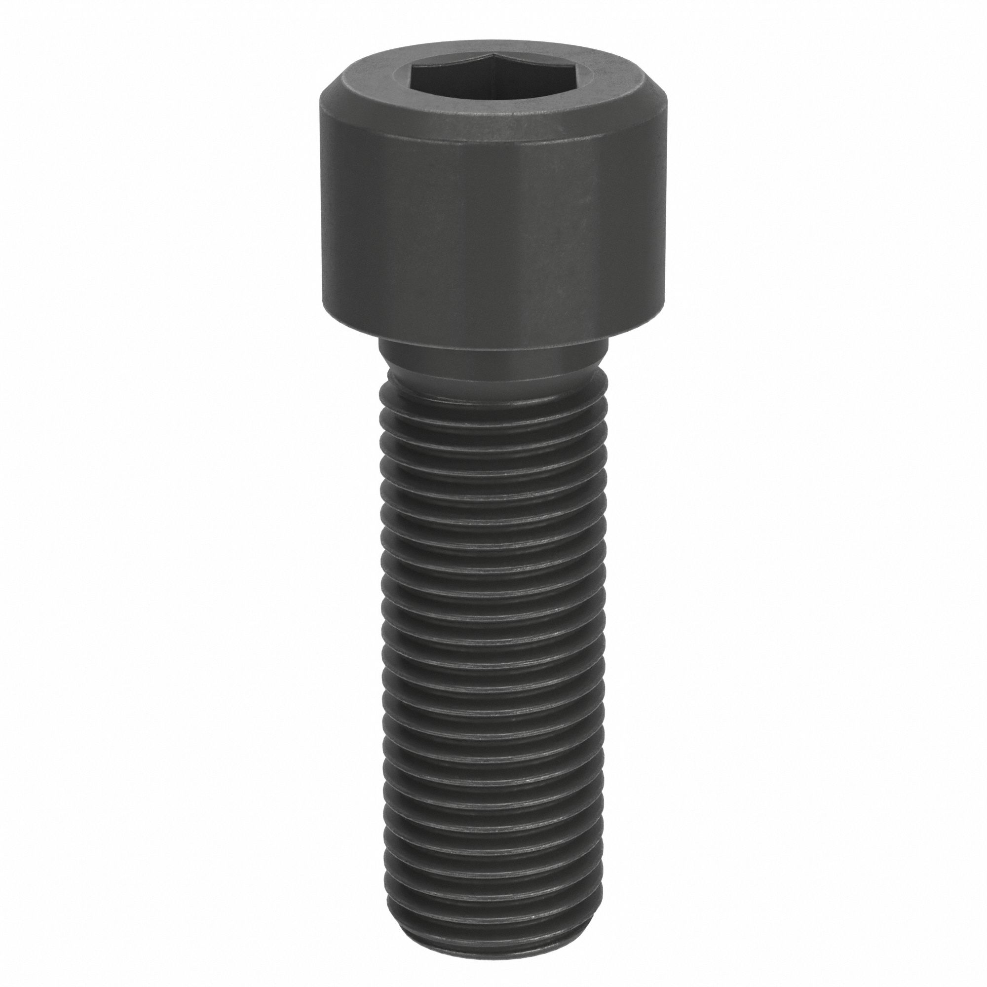 Socket Head Cap Screw: M27x3.00 Thread Size, 80 mm Lg, Std, Black Oxide, Alloy Steel, 5 PK